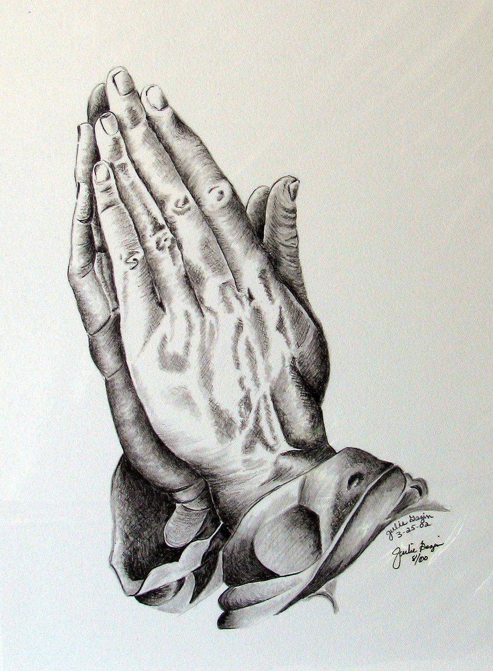 Praying Hands With Rosary Drawing.com