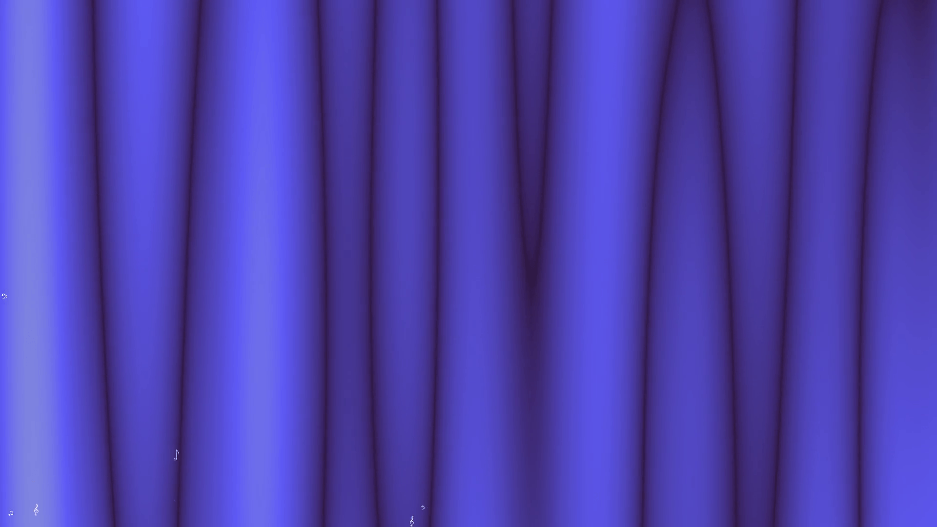 Animated dynamic background with music notes and marks on