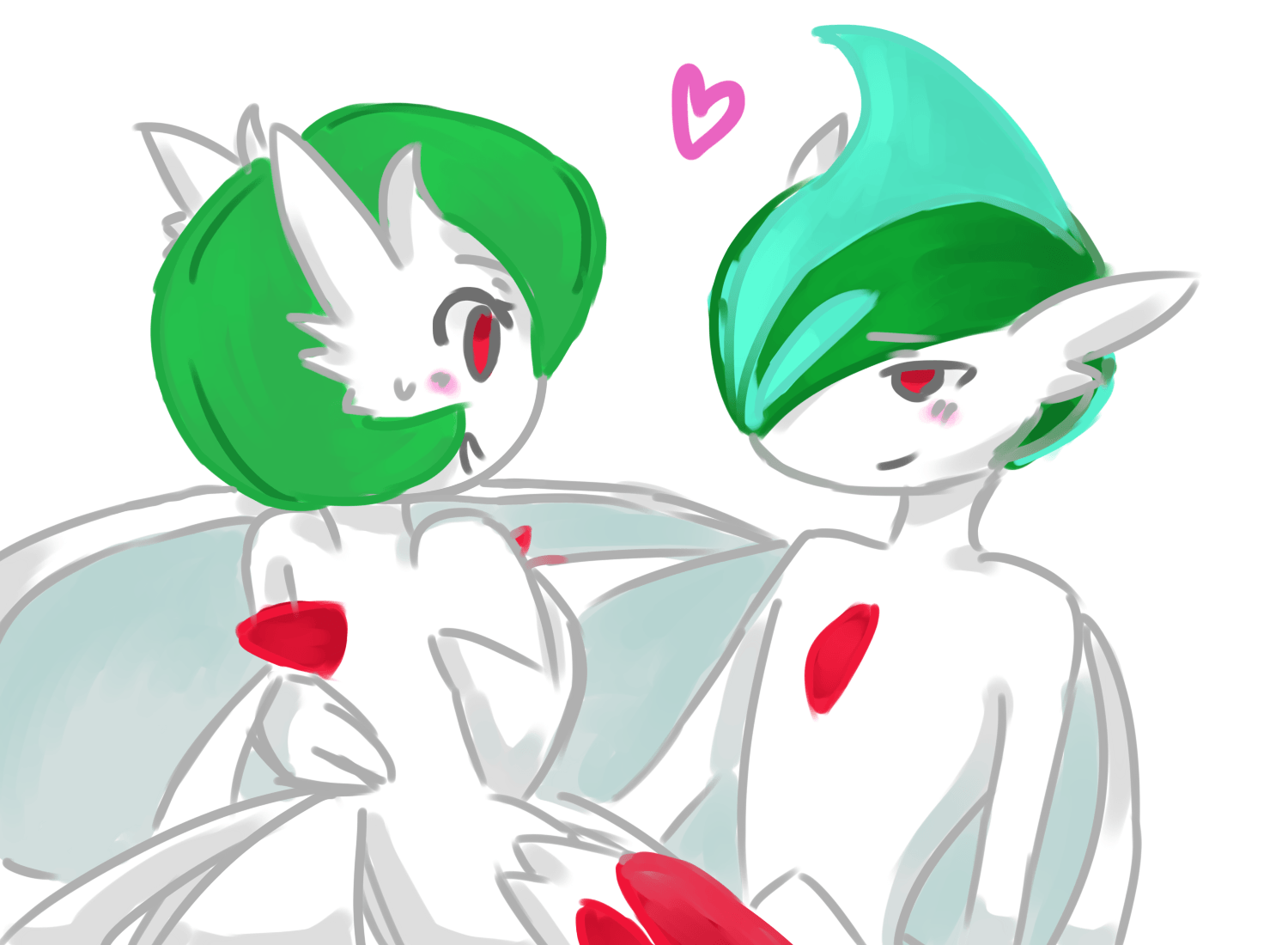 image of Gallade And Gardevoir - #SpaceHero