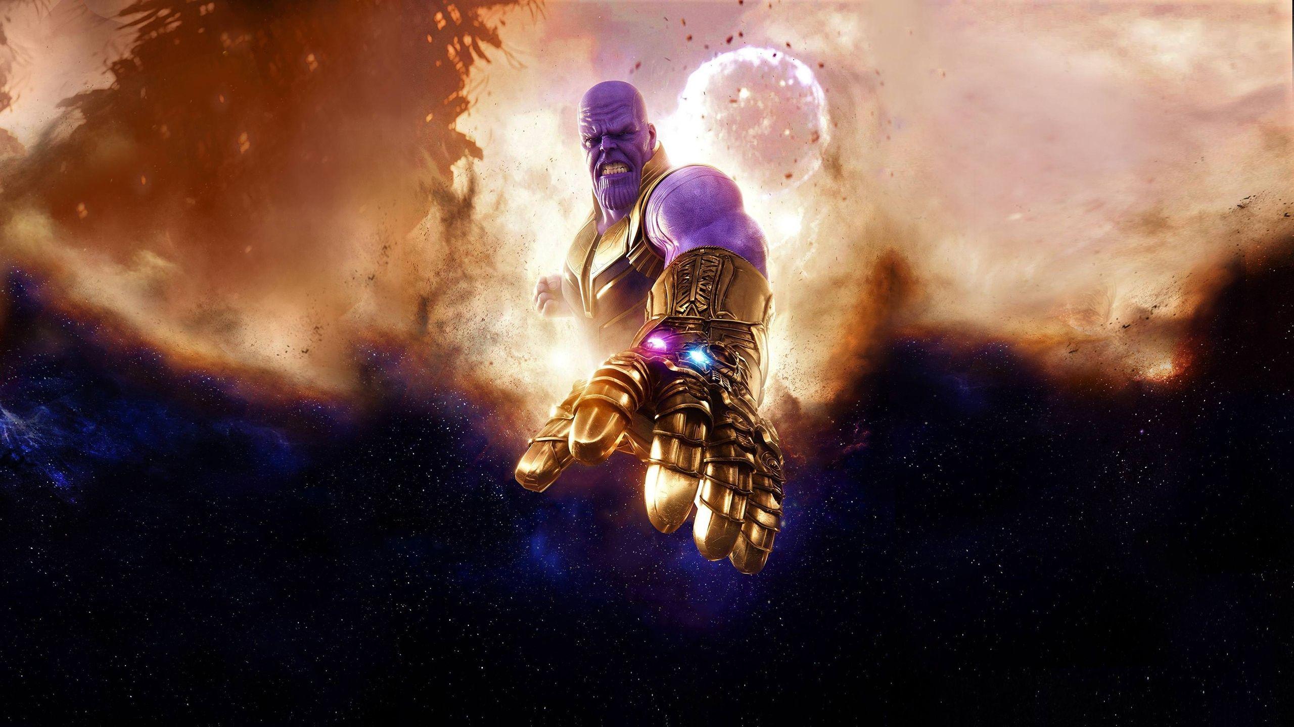 Download 2560x1440 Thanos, Avengers: Infinity War Wallpaper
