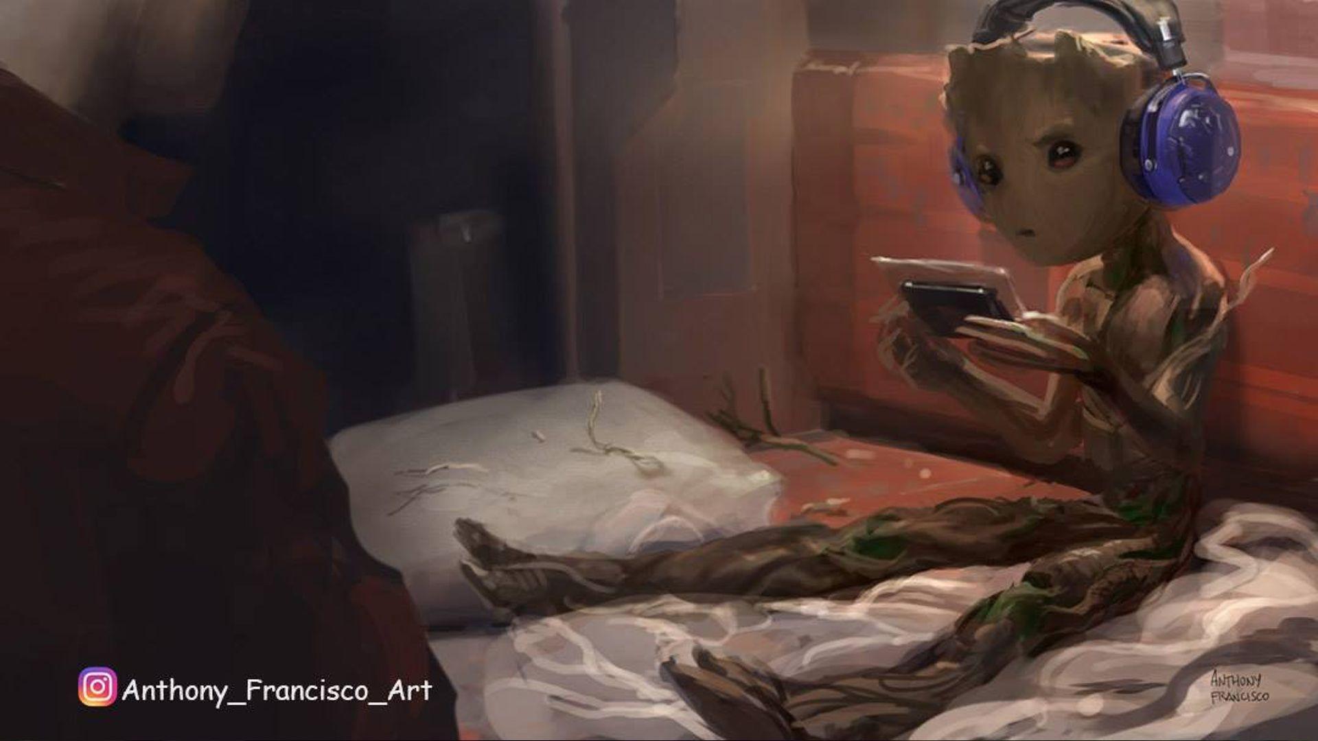 New Concept Art For Howard The Duck And Pre Teen Groot In GUARDIANS