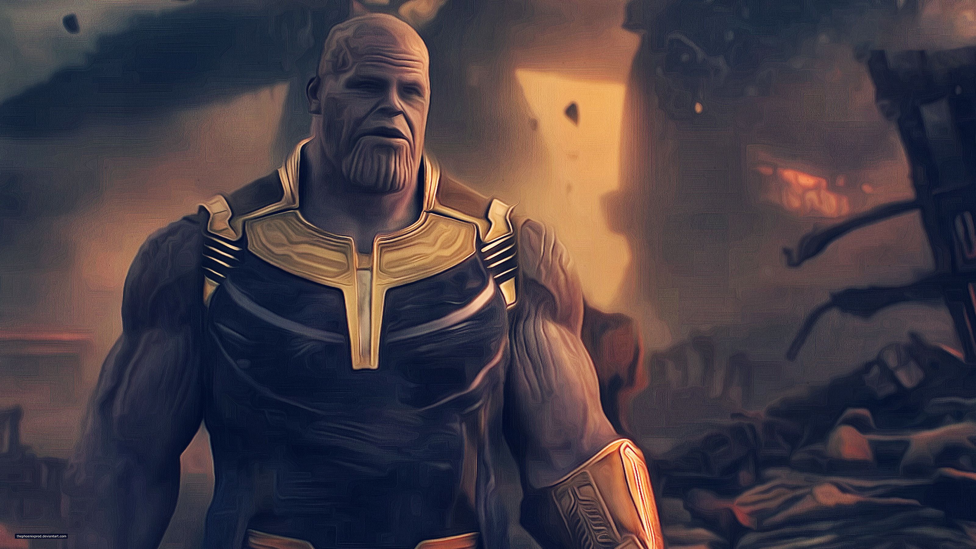 Thanos Avengers Infinity War Artwork, HD 4K Wallpaper