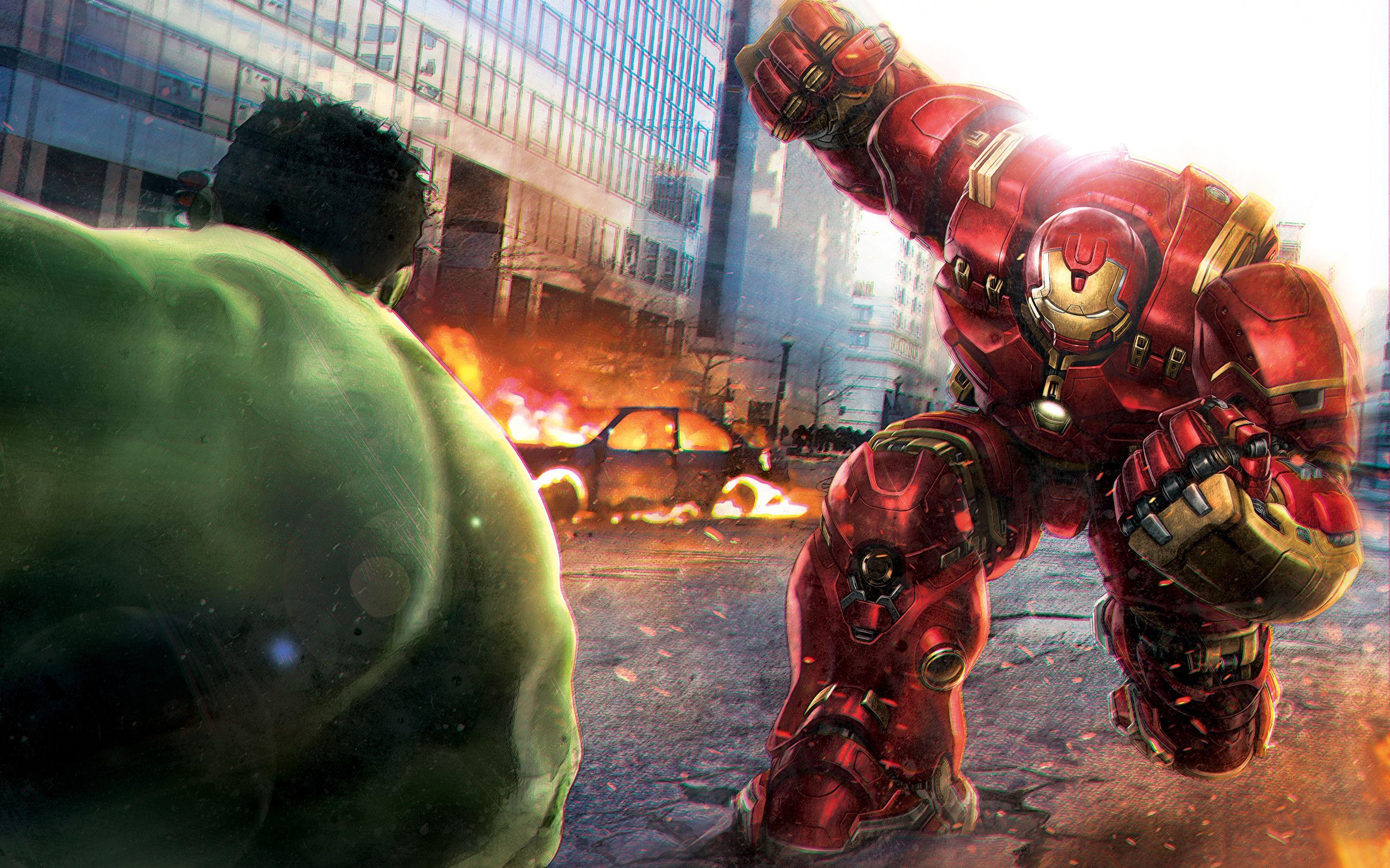 Hulk vs Hulkbuster Wallpaper