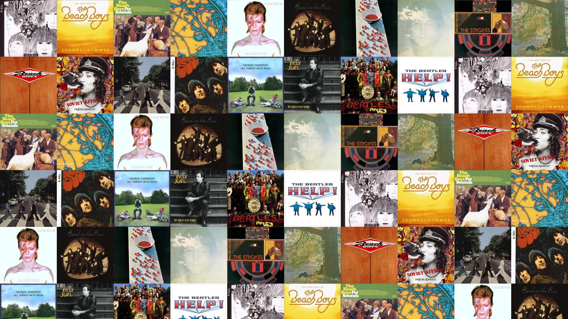 The Beatles Revolver The Beach Boys Pet Sounds Wallpaper « Tiled