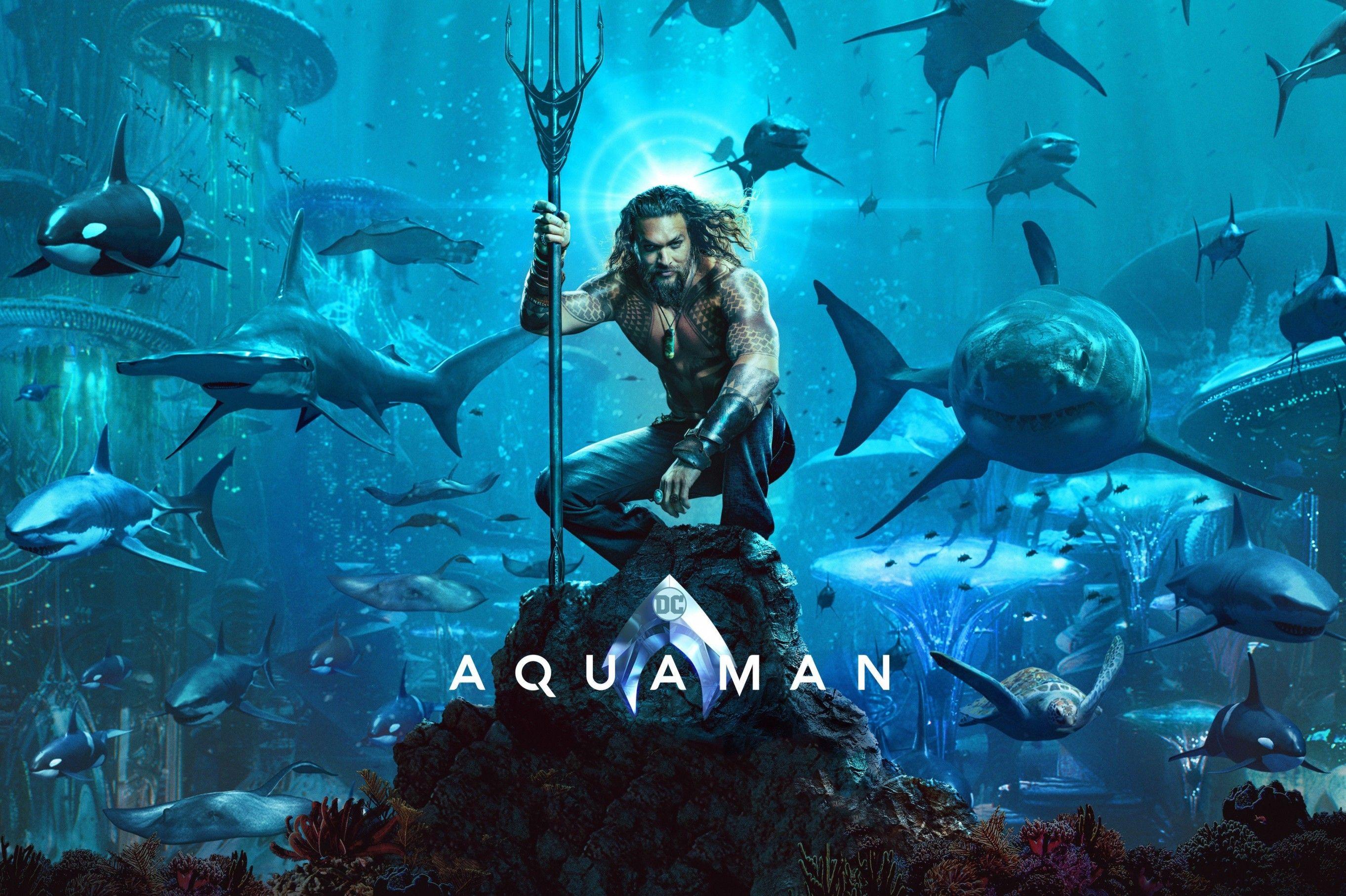 Download 2725x1814 Aquaman Underwater Wallpaper