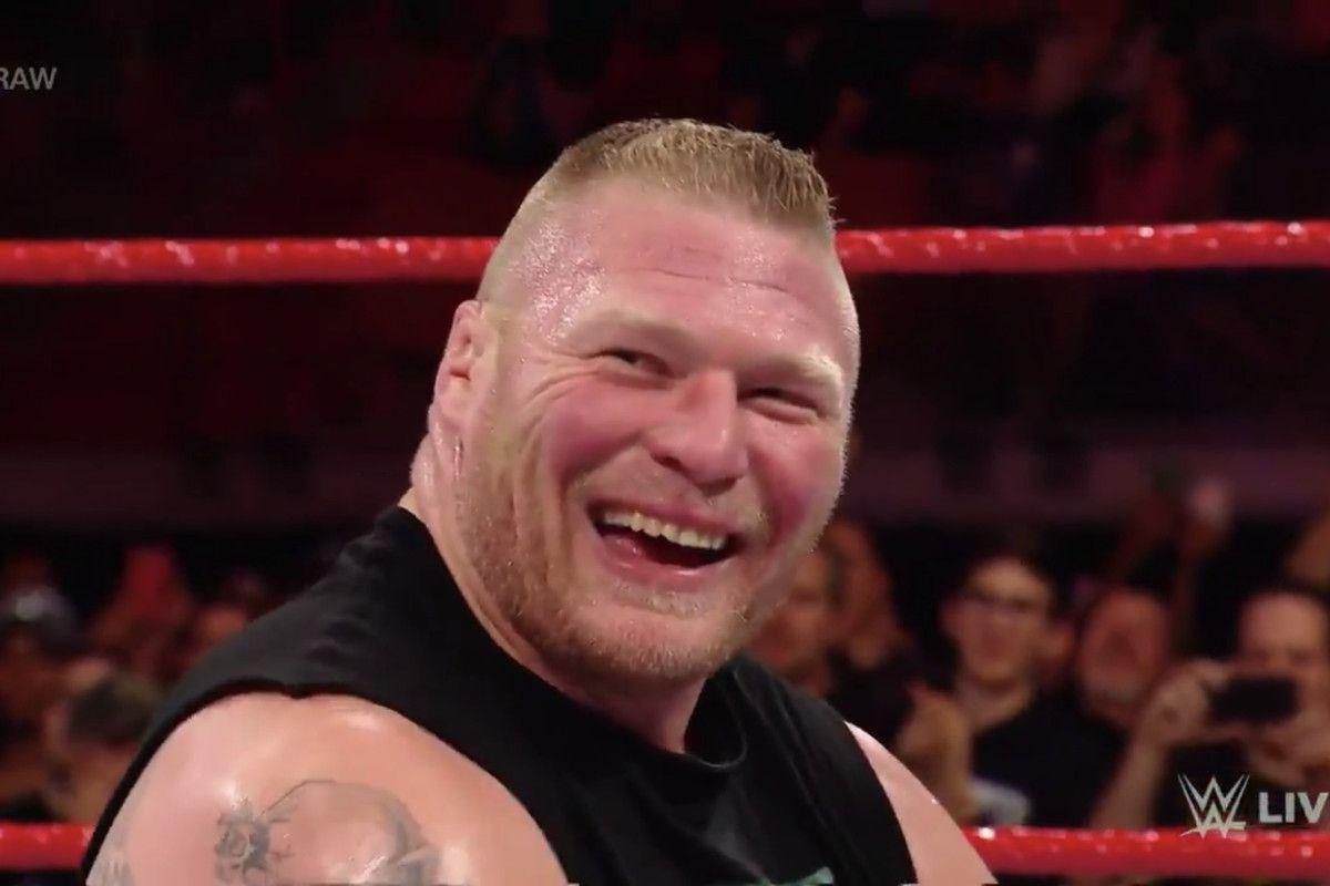 Brock Lesnar sits up like The Undertaker, has weird segment with.