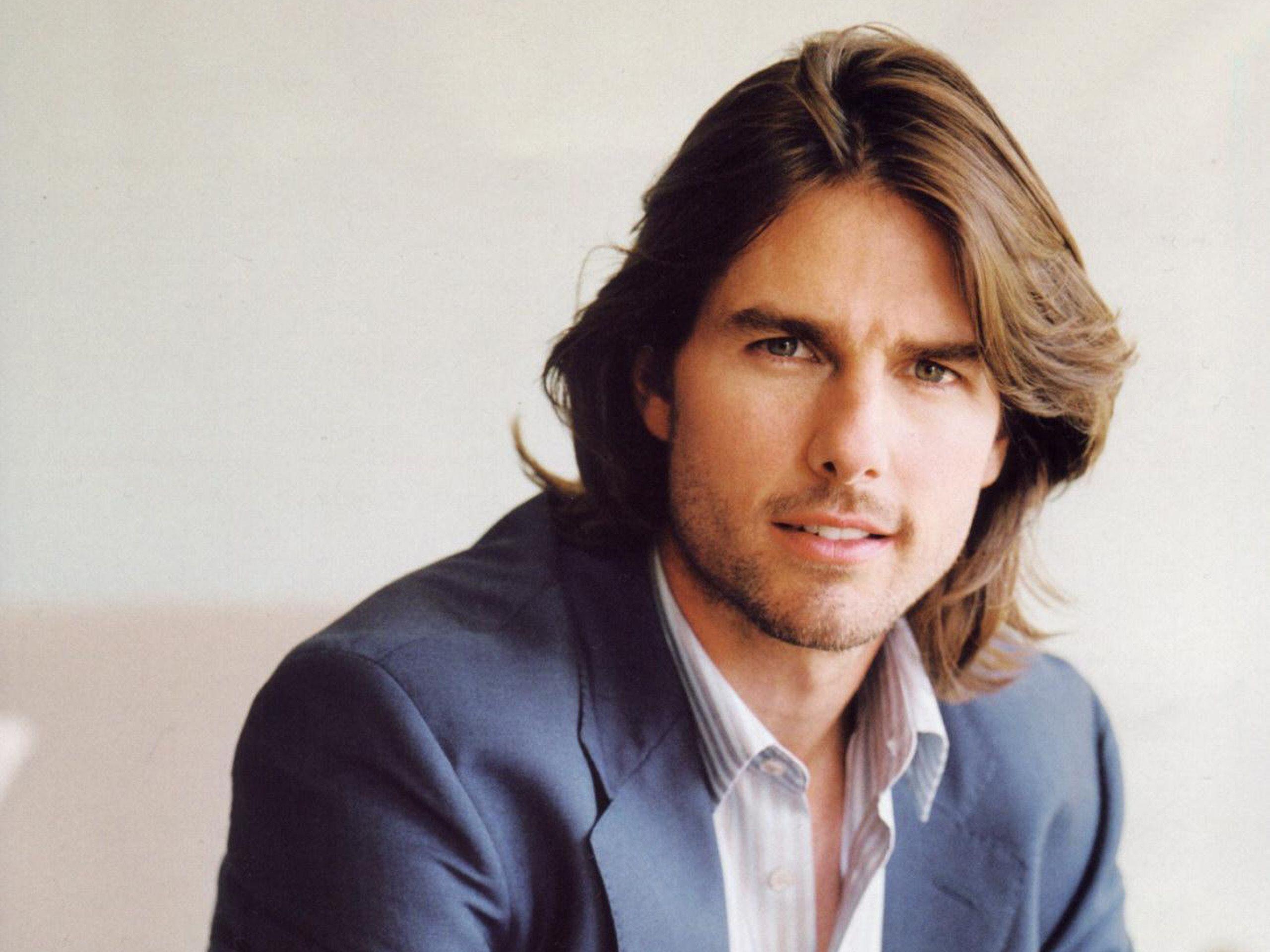 Handsome Hollywood Star Tom Cruise Cool Long Hair Photo Gallery HD