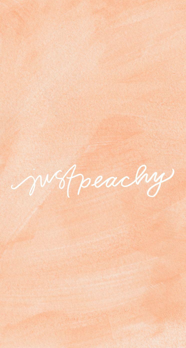 DRESS UP YOUR TECH. Peach wallpaper, Watercolor wallpaper