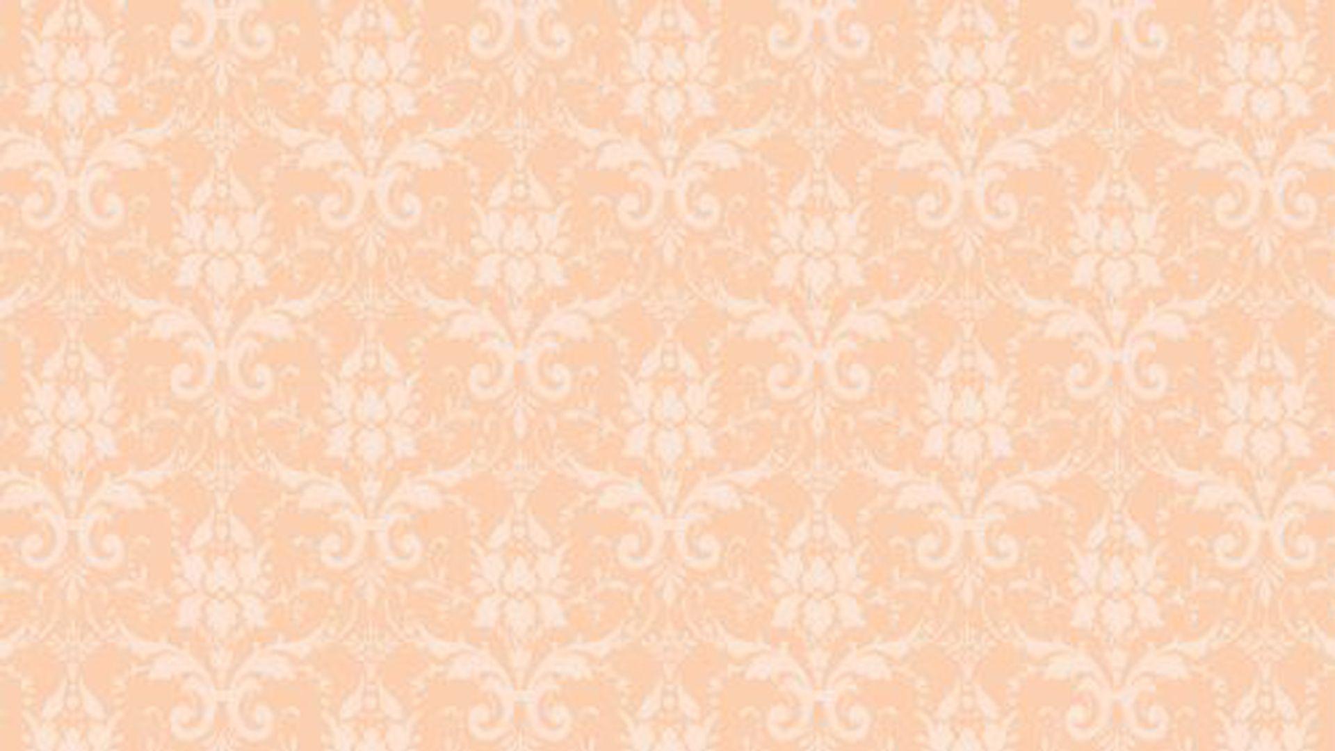 Peach Color Wallpapers for Damask Pattern