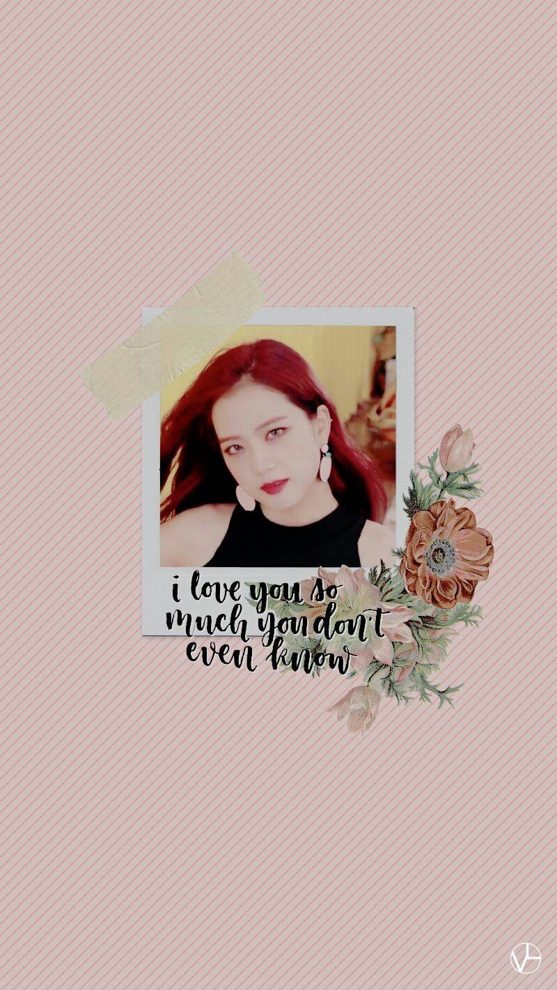 Jisoo polaroid wallpaper. (c) #Blackpink