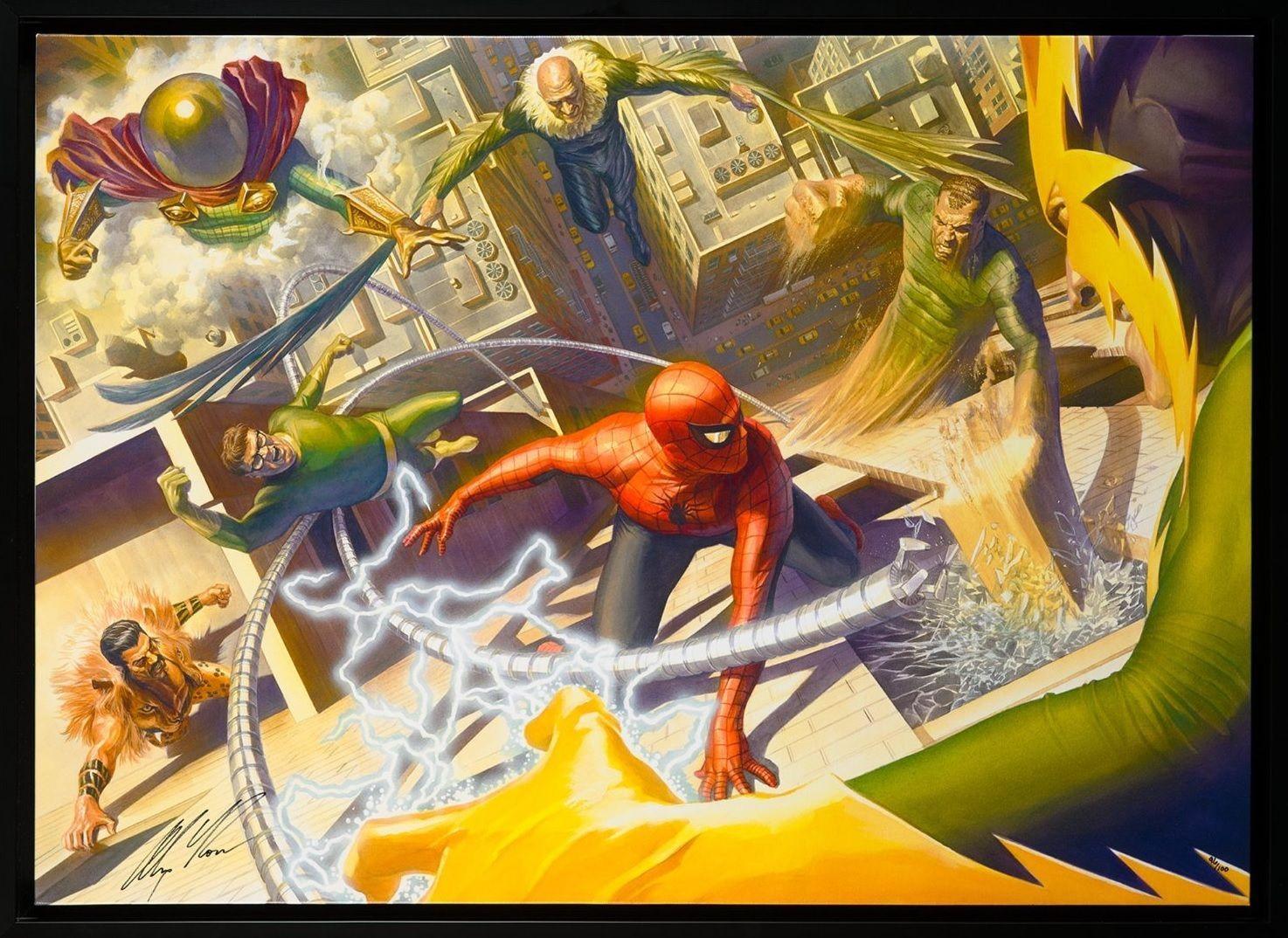 Spider Man VS. The Sinister Six Mysterio, Vulture, Sandman, Electro