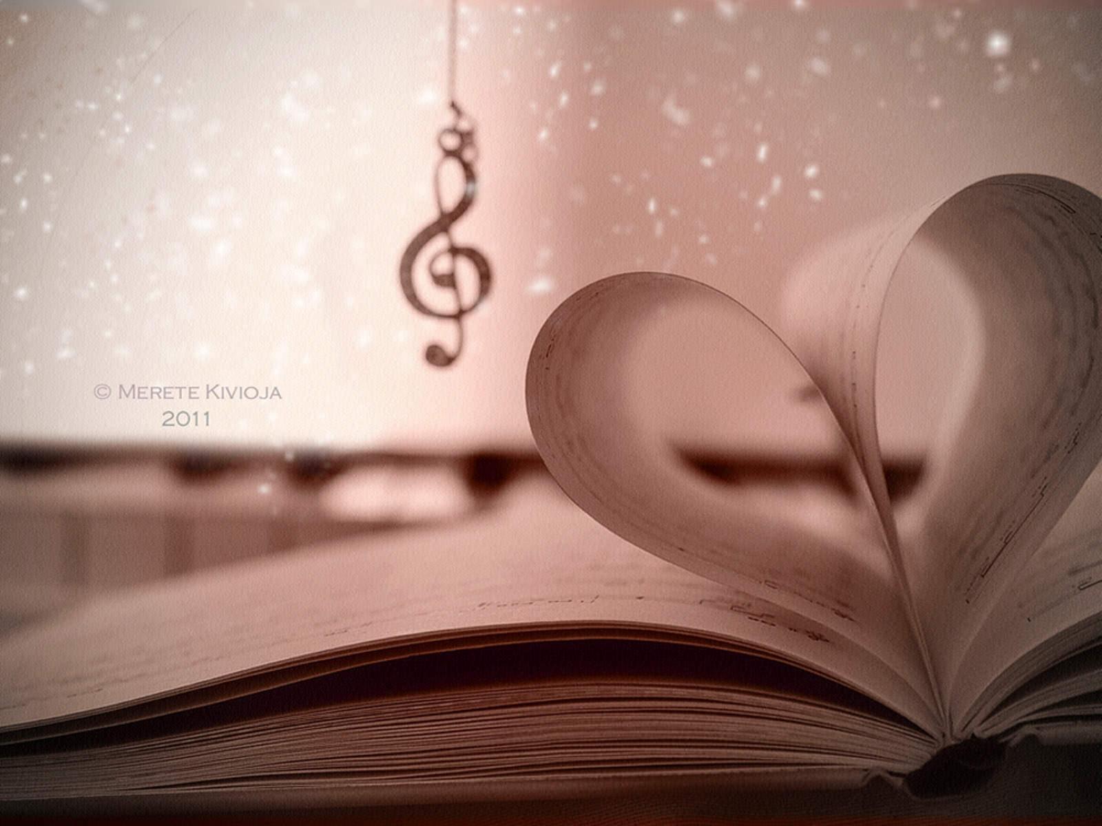 Book of Love Nice Heart Pages Wallpaper