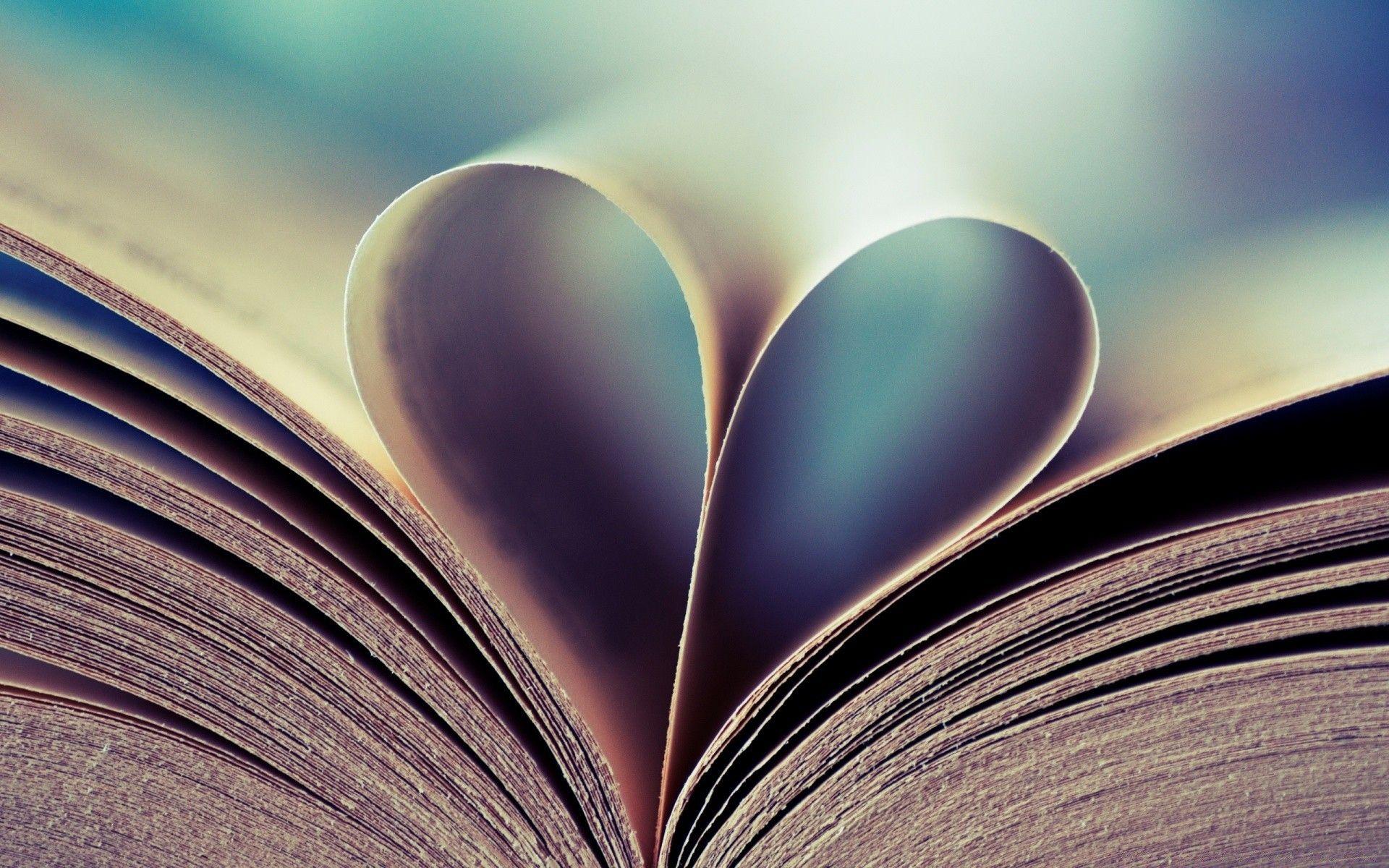 Book Heart. Android wallpaper for free