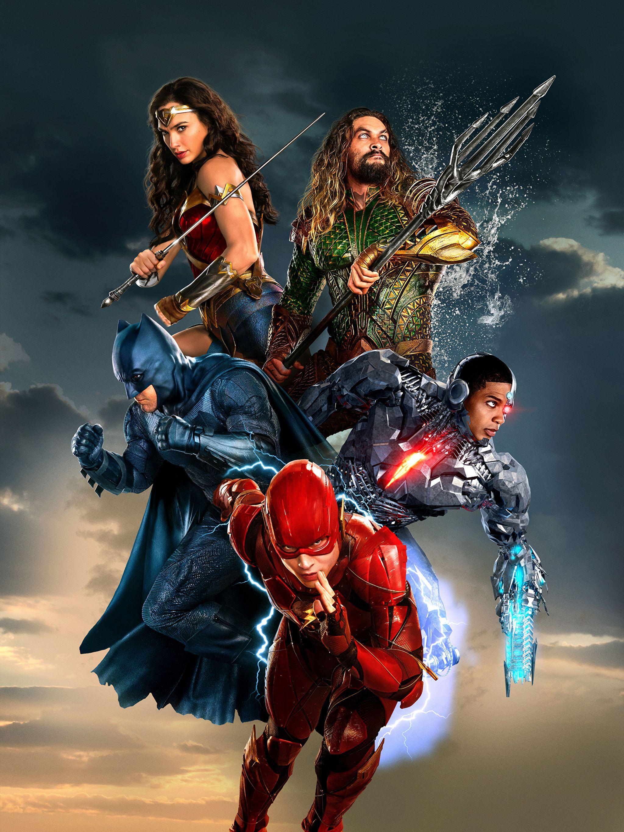 Wallpaper Justice League 2017 Gal Gadot Batman hero The 2048x2732