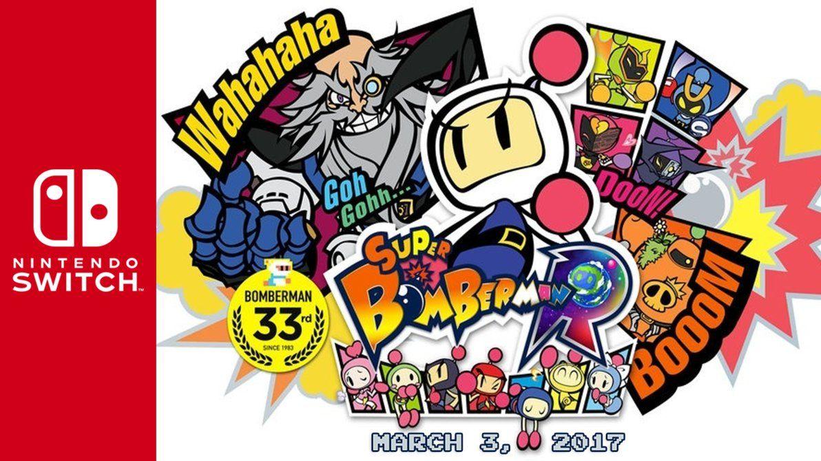 Nintendo Switch x Super Bomberman R Wallpaper
