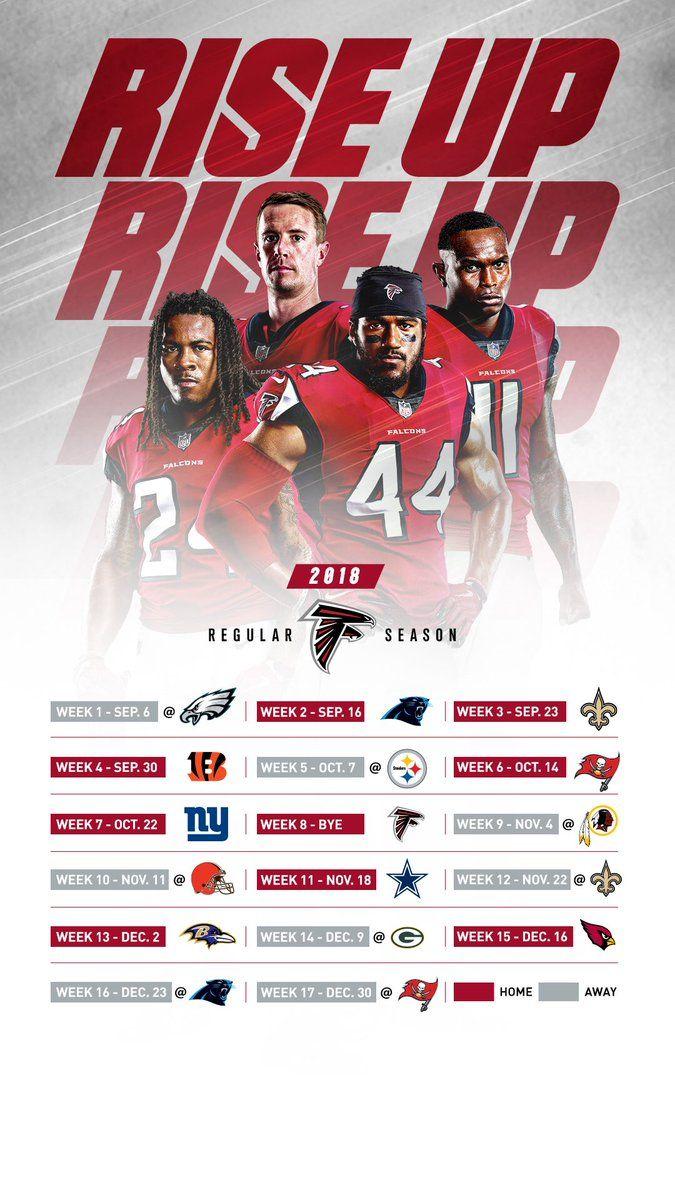 2019 Atlanta Falcons Football Schedule: Downloadable Wallpaper