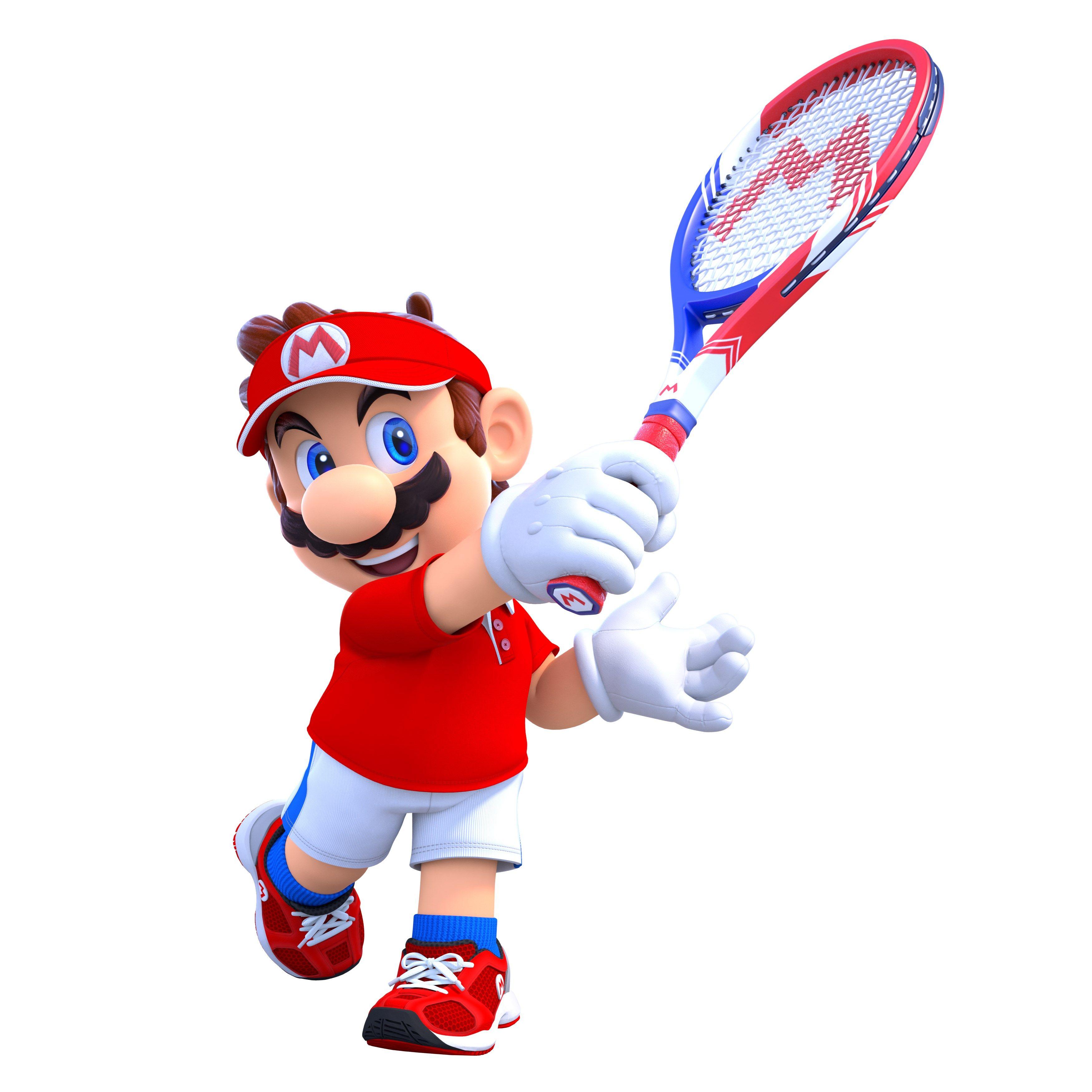 North American Mario Tennis Aces boxart, screenshots, character art