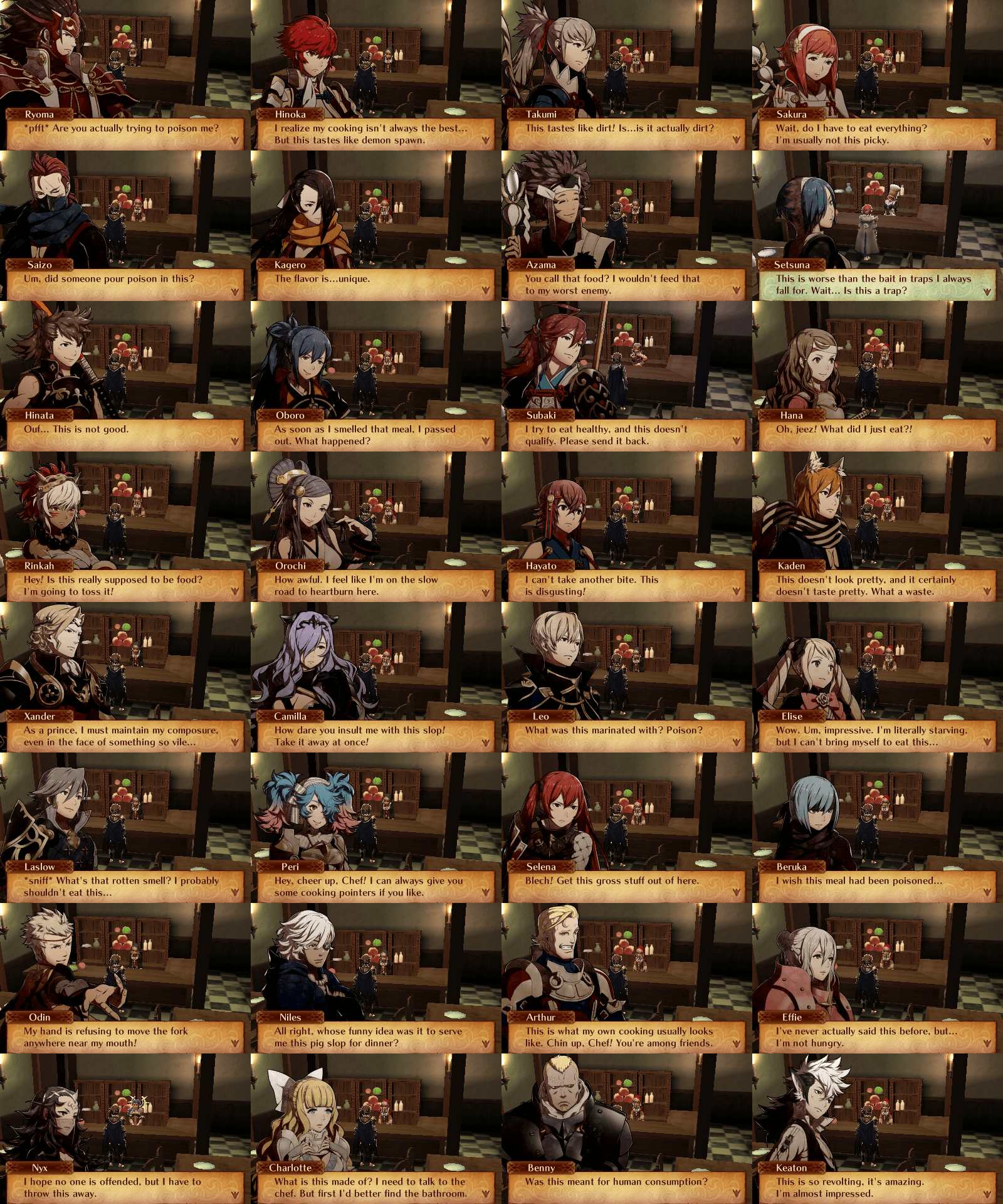 Fates Characters Reacting To Being Fed Disgusting Food (1 2). Fire