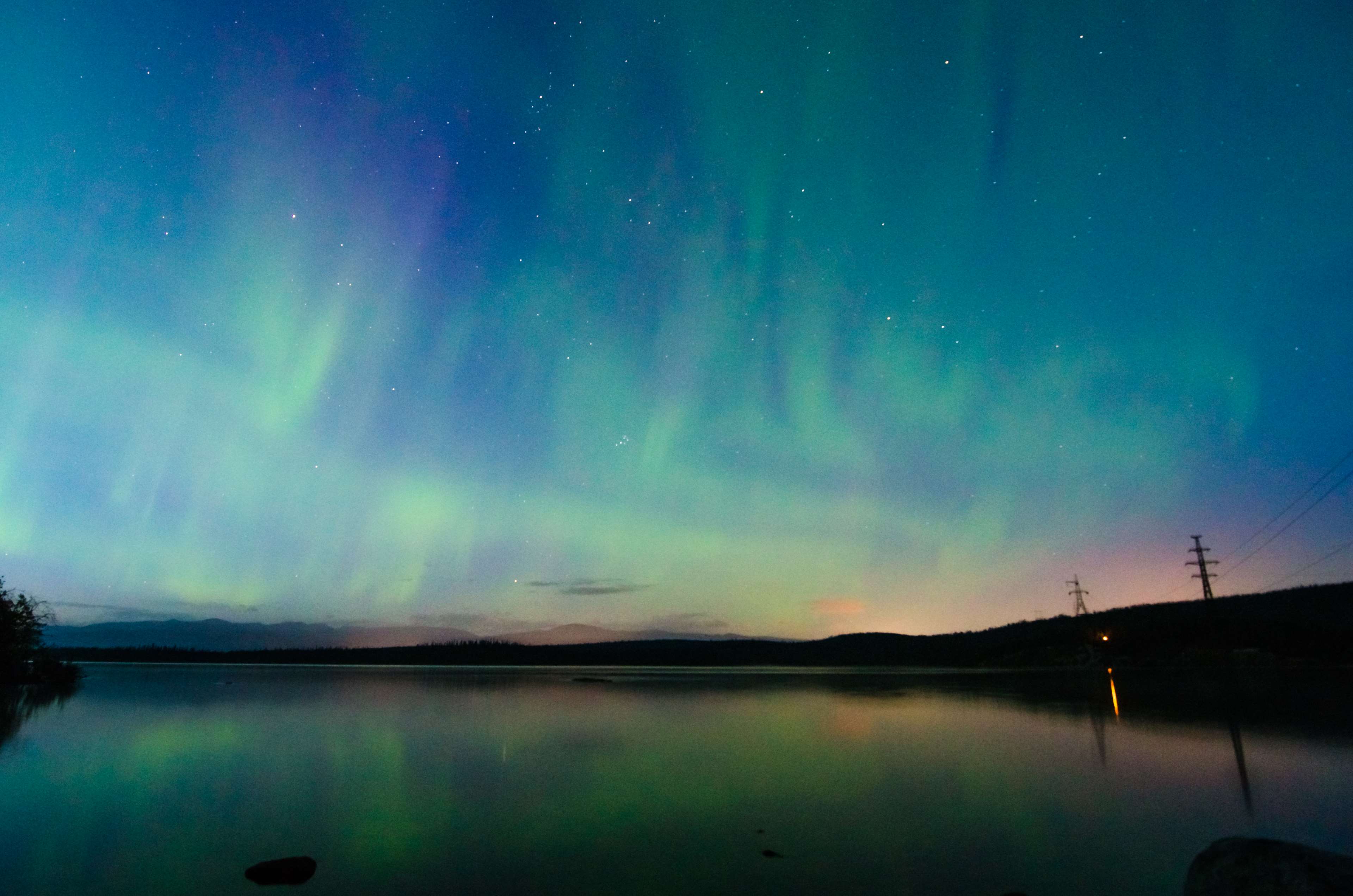 aurora borealis, borealis, night, night sky, north, northern lights
