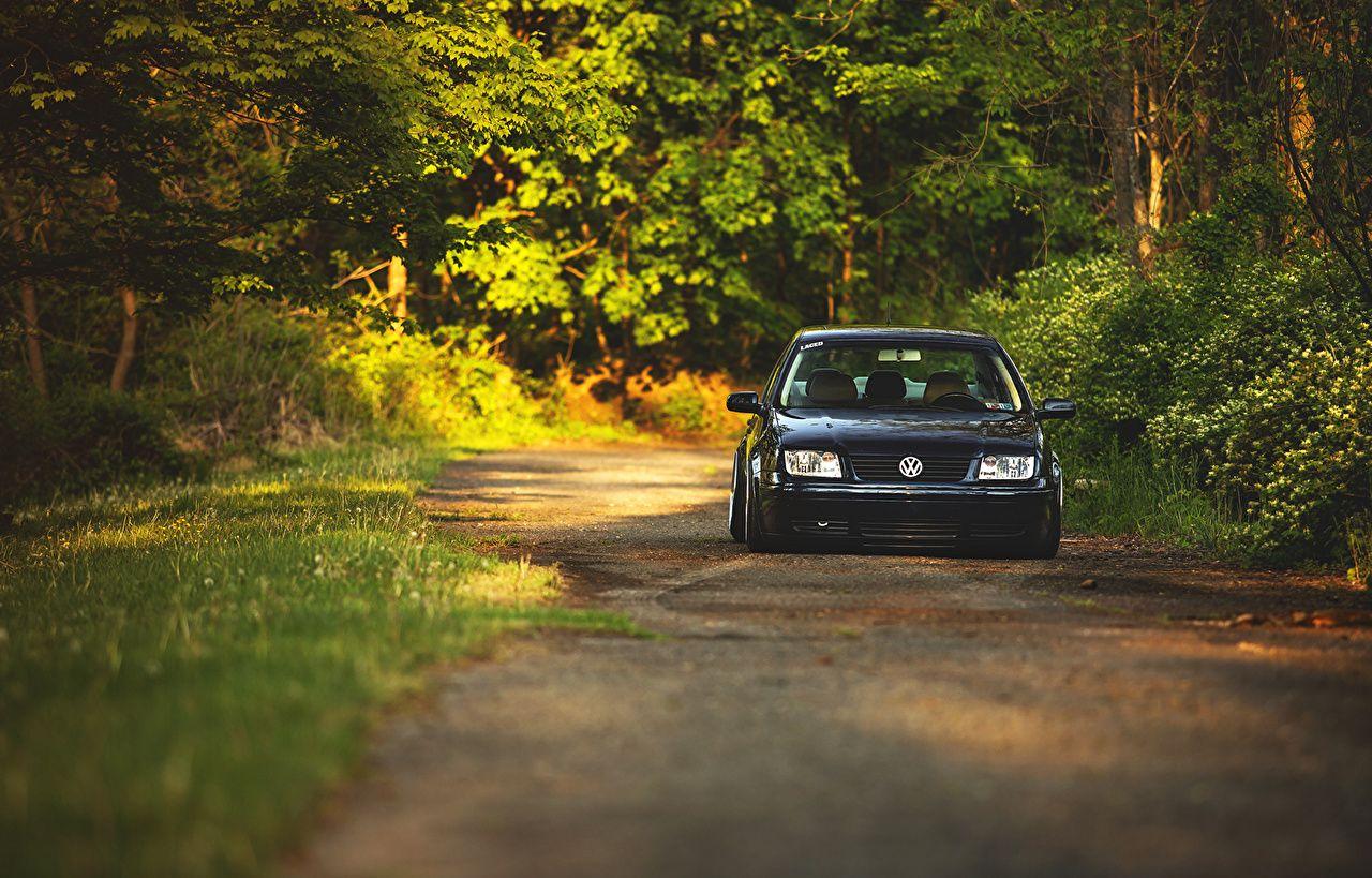 Wallpaper Volkswagen jetta MK4 Roads Cars Front