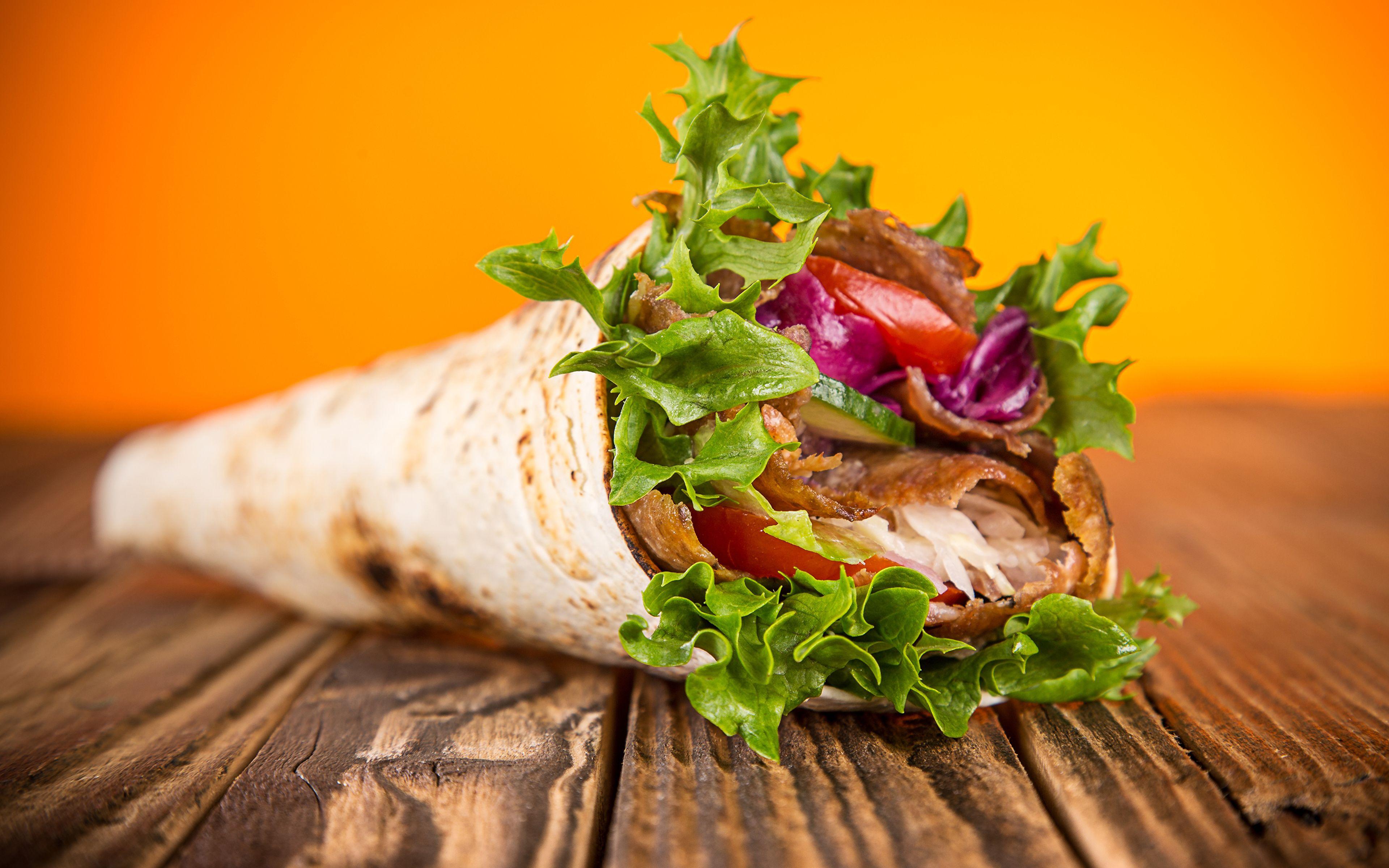 Wallpaper kebab sandwich hotcake Fast food Food Vegetables 3840x2400