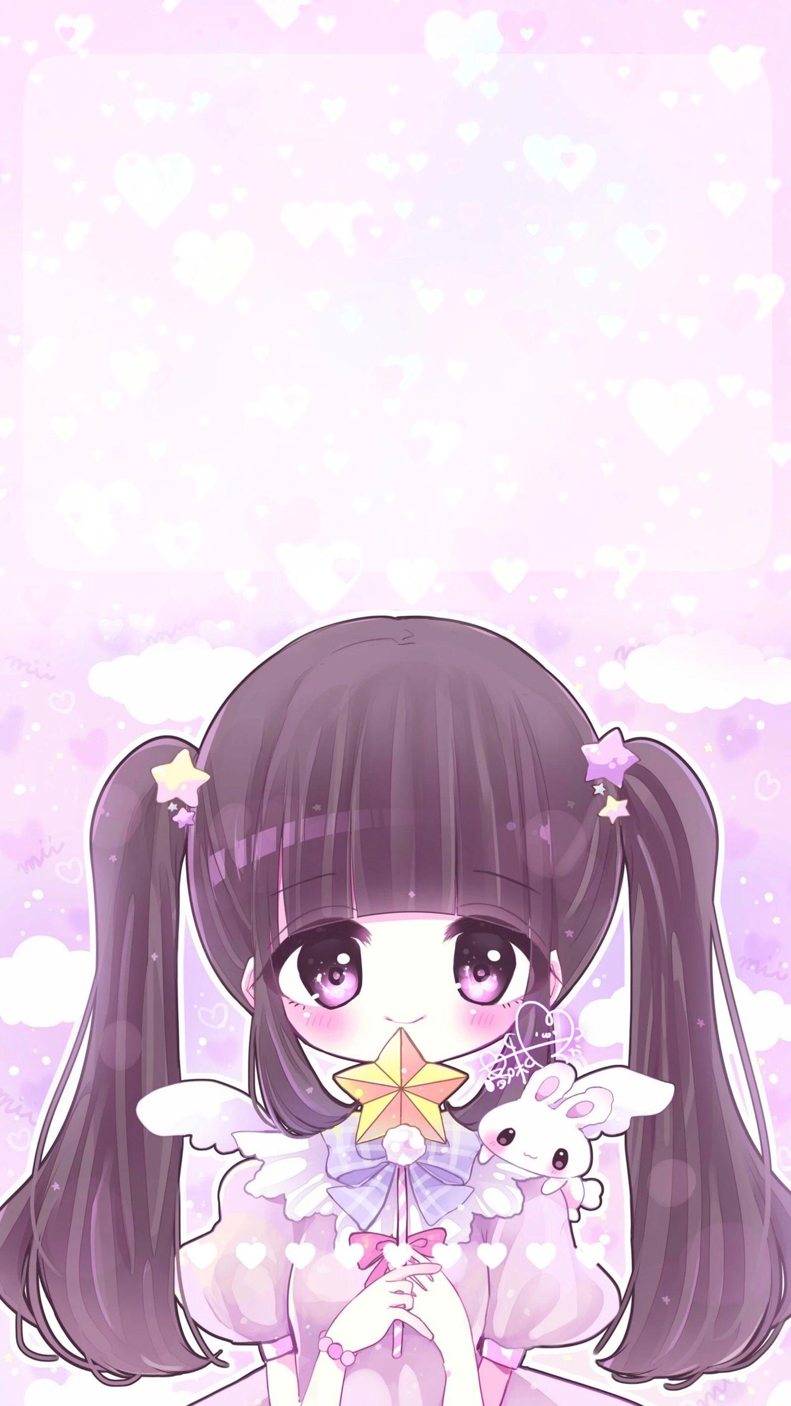 Rikkisgirl Kawaii Anime Animegirl Pastel Cute Cutegirl - Pastel Kawaii Anime  Girl PNG Image | Transparent PNG Free Download on SeekPNG