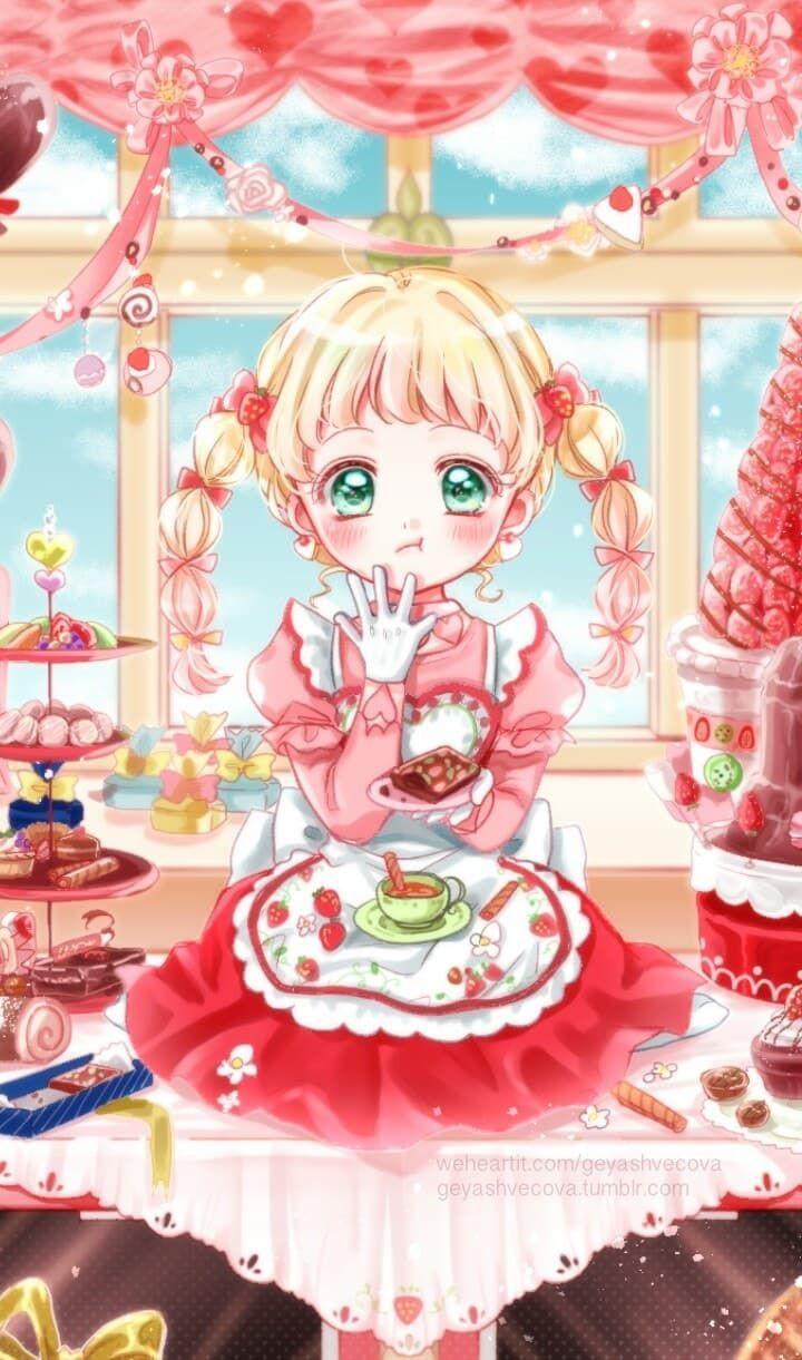 anime, art girl, baby doll, baby girl, background, beautiful