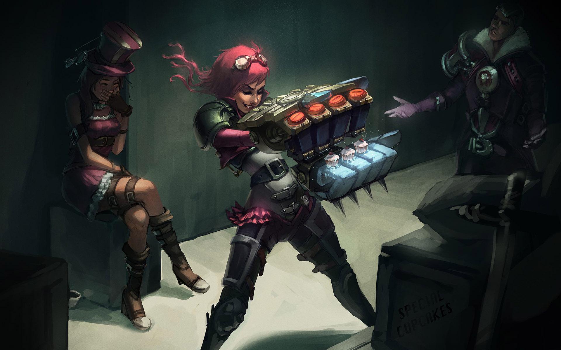 wallpaper VI, Jayce and Caitlyn in League of Legends HD, Widescreen