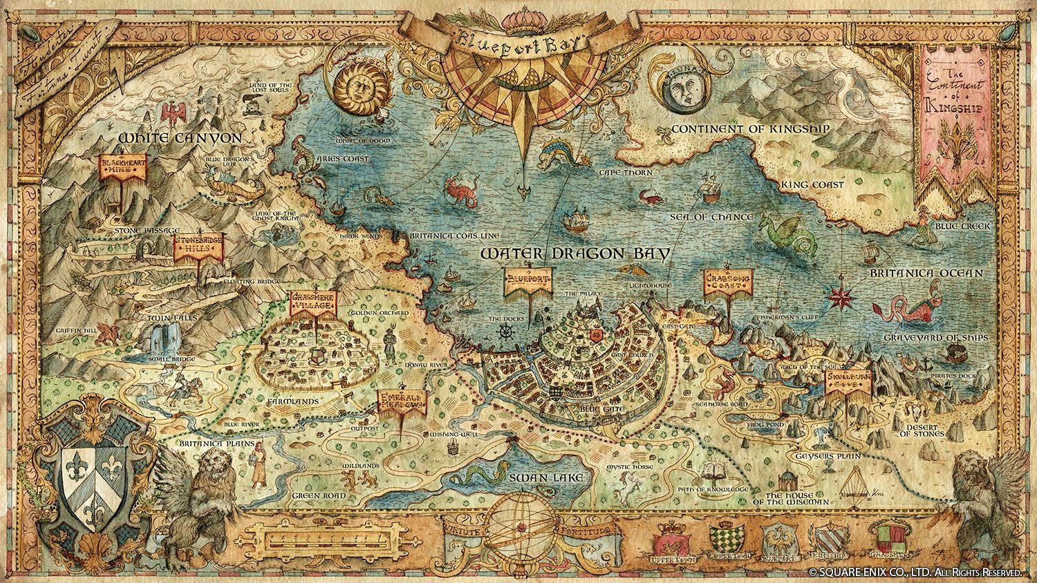 Project OCTOPATH TRAVELER version of map from trailer