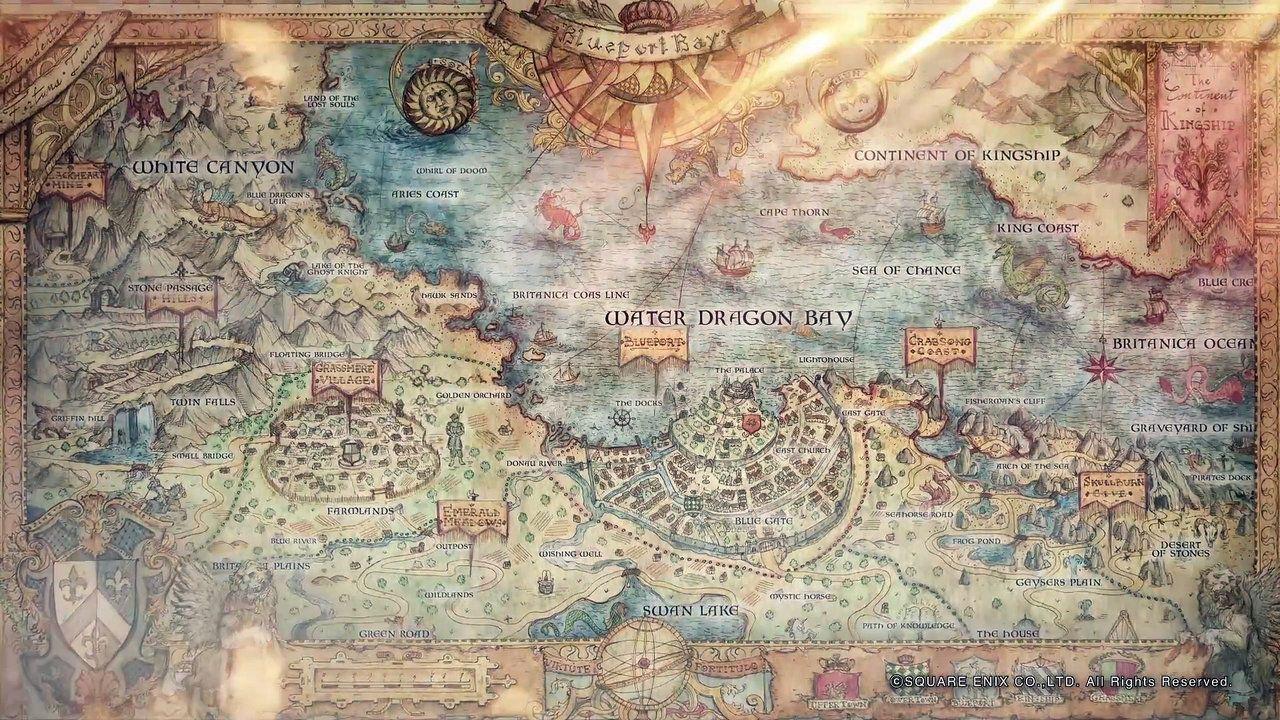 Map for Project Octopath Traveler by SquareEnix. maps