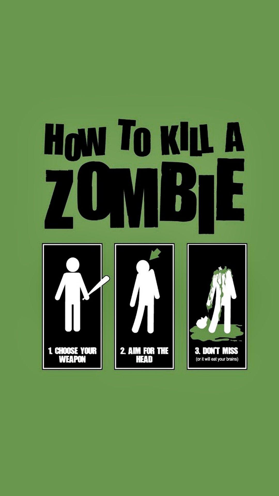 Tap image for more iPhone quotes wallpaper! kill zombie