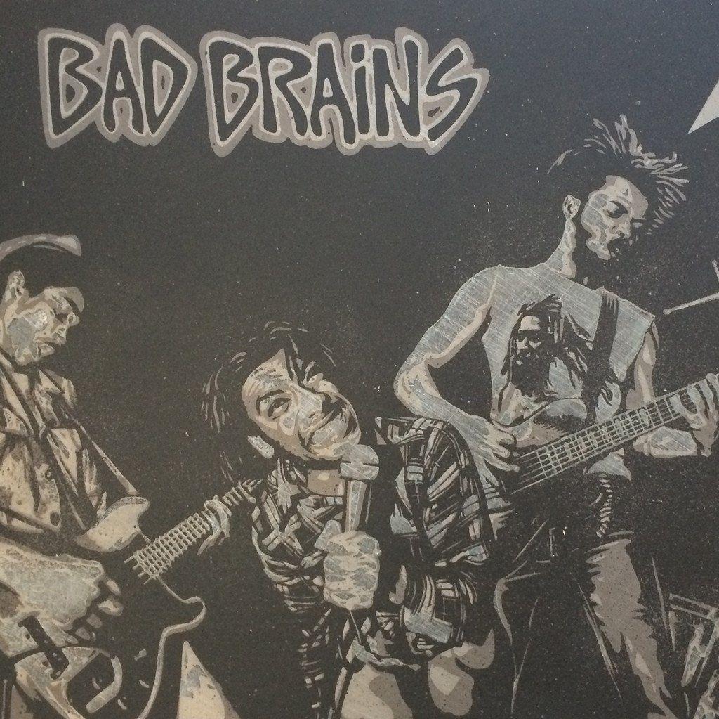 Shepard Fairey x Glen E. Friedman, Bad Brains, Original on Metal