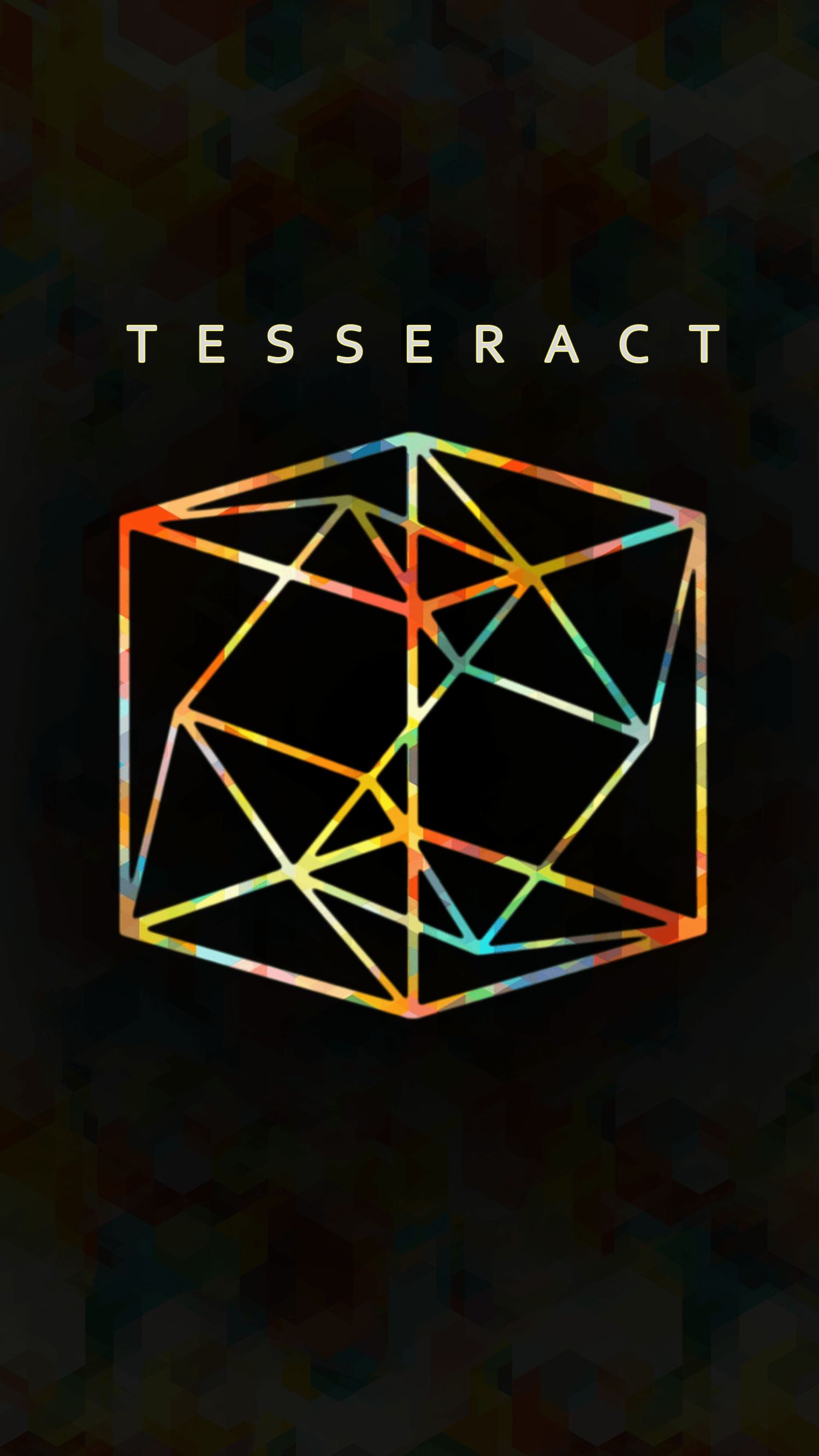 I'm making phone wallpaper from album covers I like Tesseract