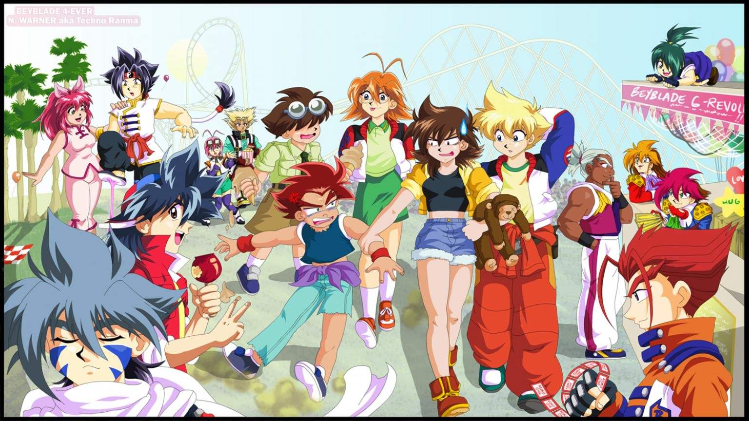 Awesome Beyblade free wallpaper for HD 1536x864 computer