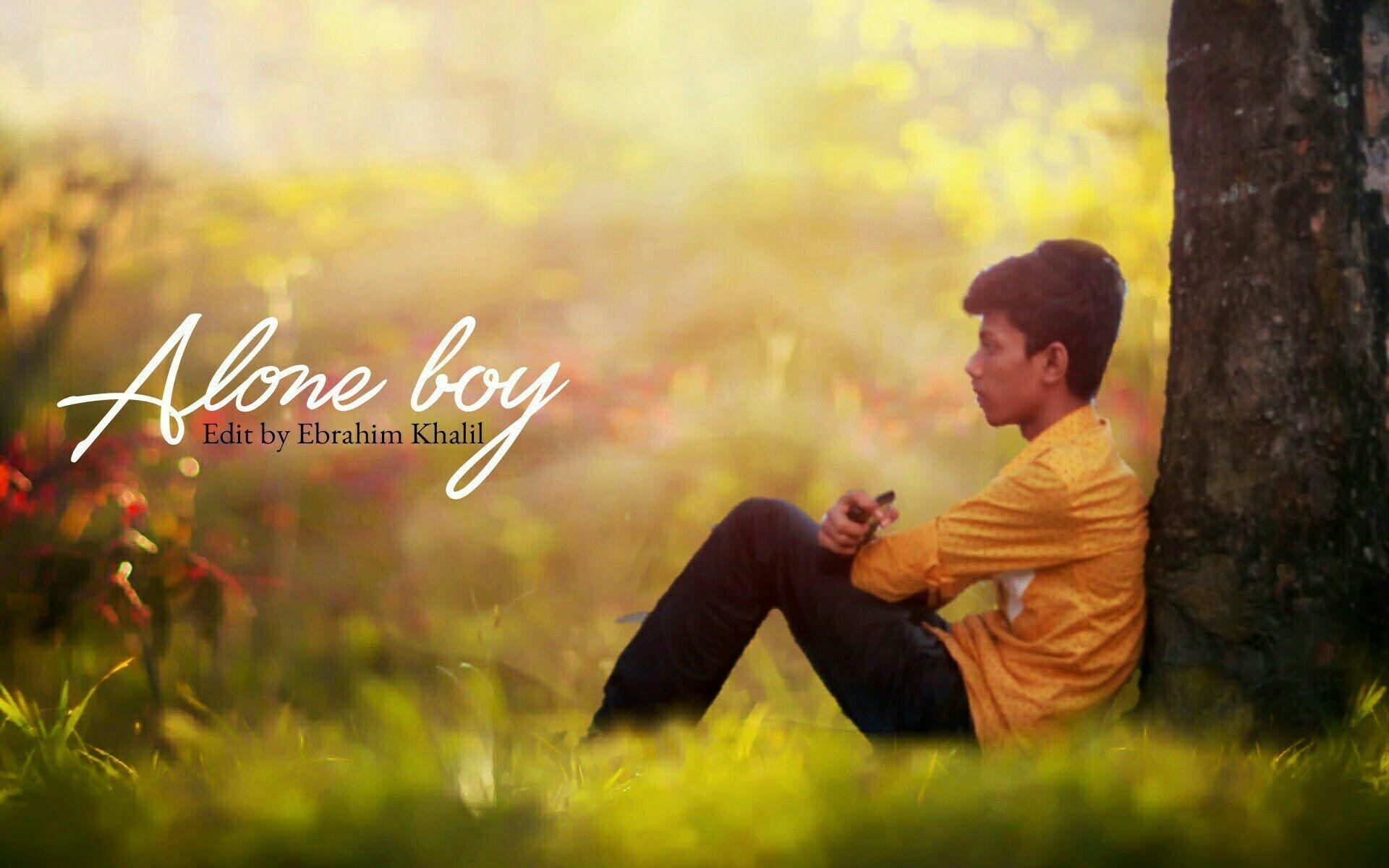 Alone boy photo. Alone boy.