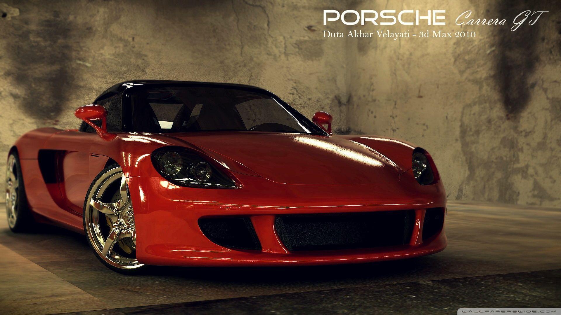 Porsche Carrera GT 3D Max HD desktop wallpaper, High Definition