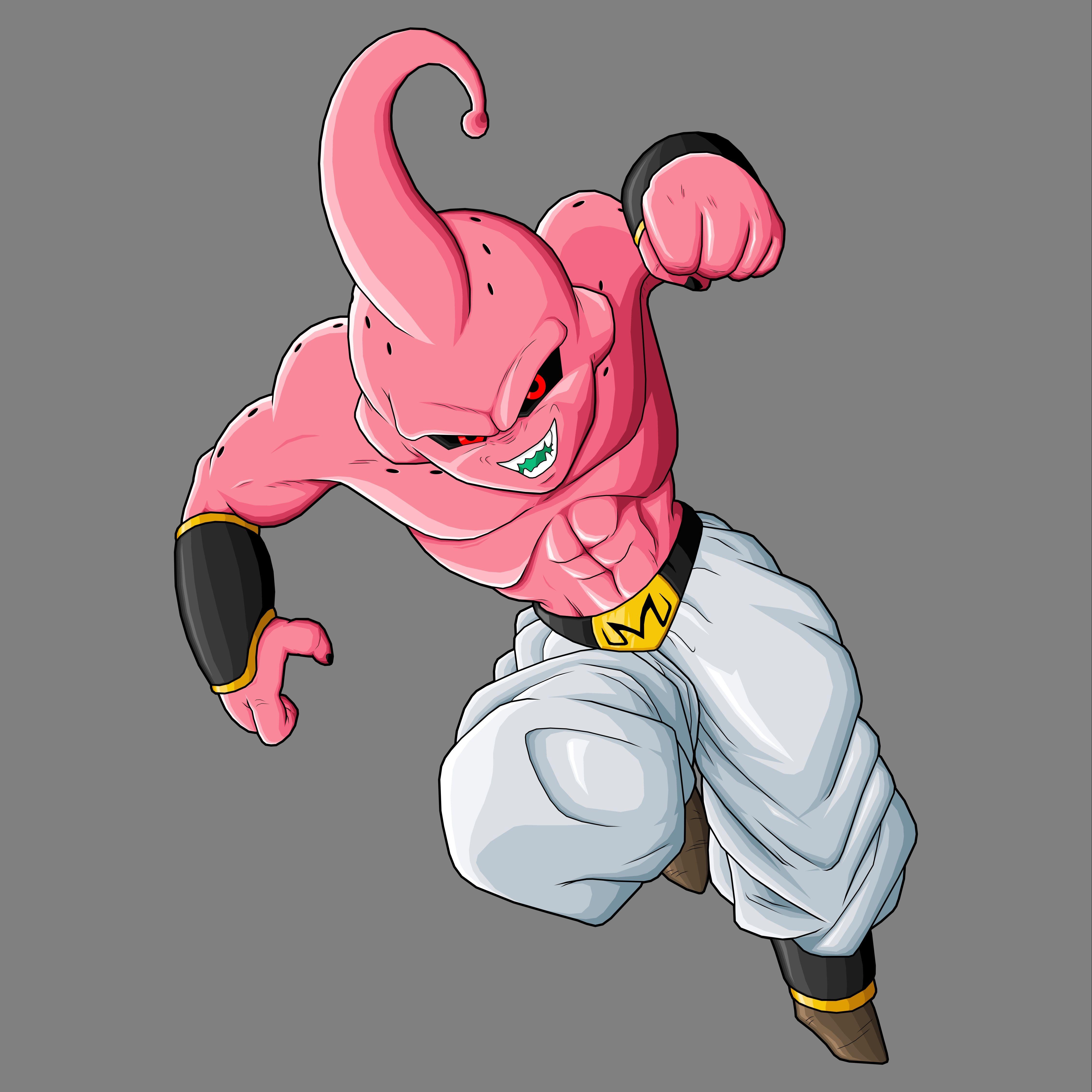 Kid Buu Dragon Ball Z Cartoon HD Wallpaper for iPad Air 2
