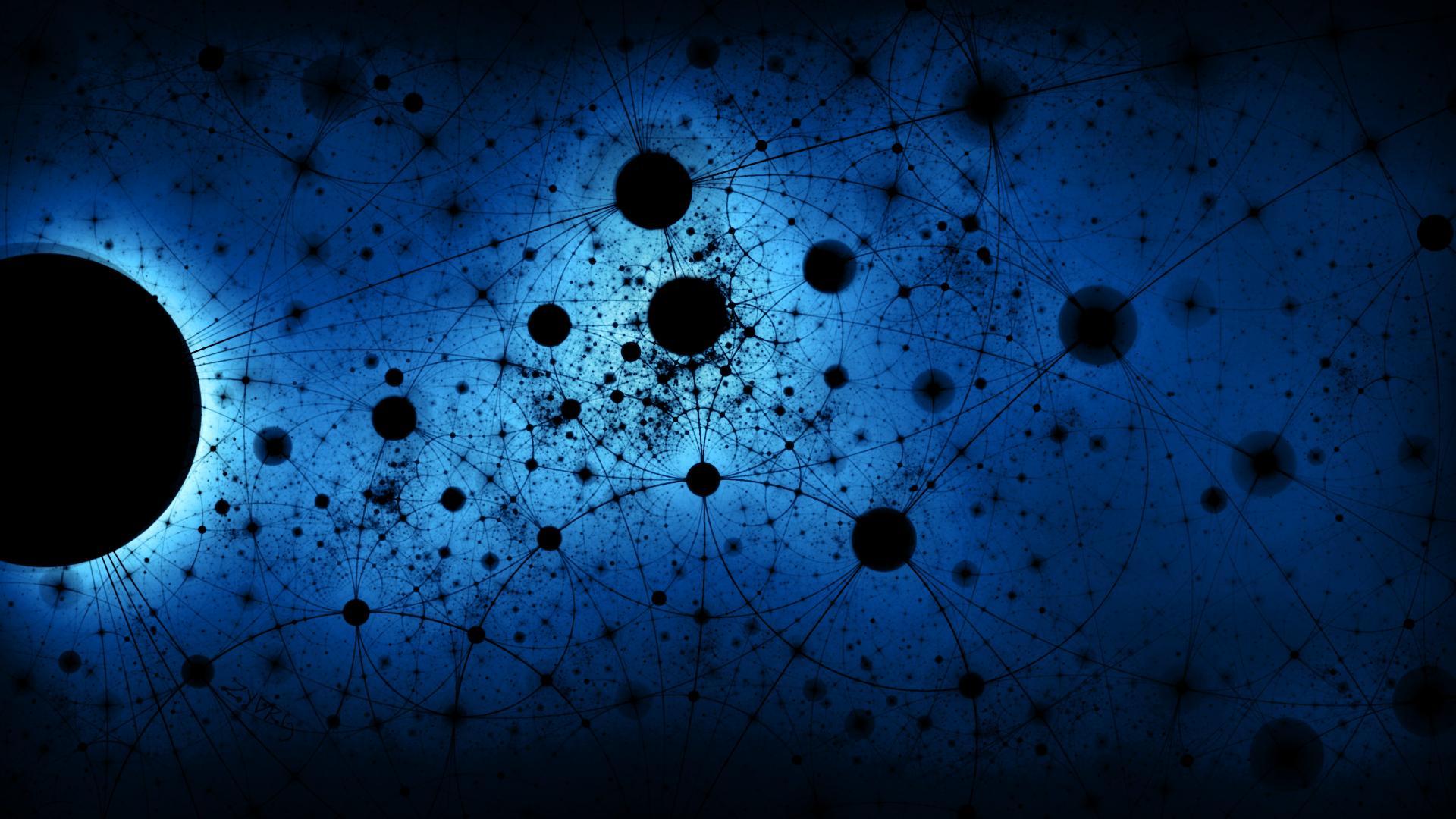 Black And Blue Abstract Wallpaper 20