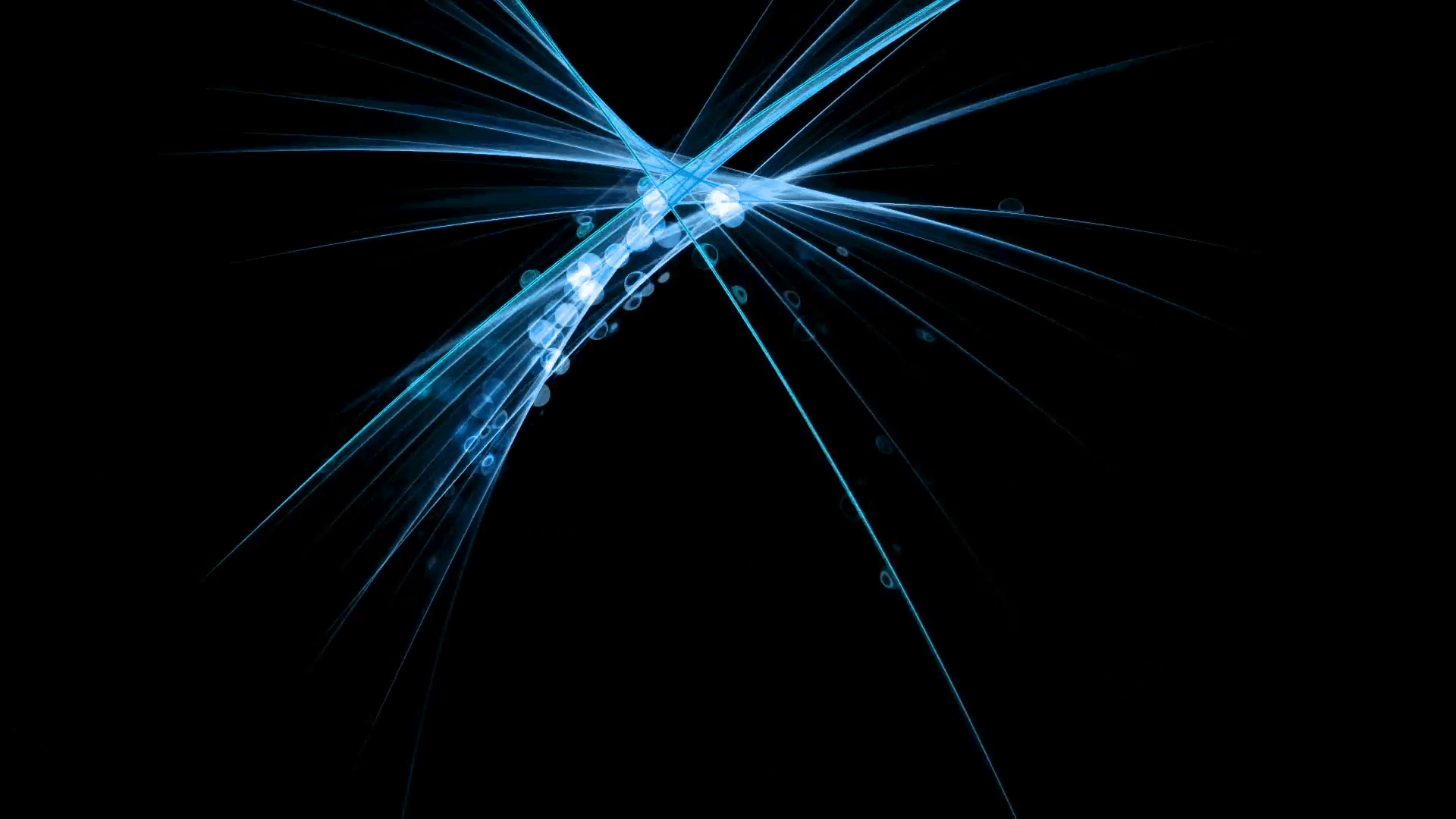Festive blue abstract background with rays and dots of light