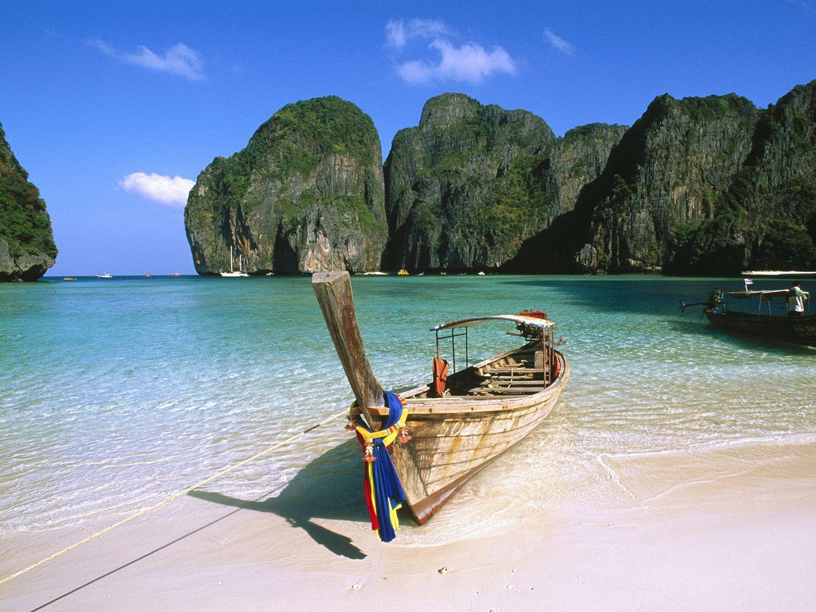 May Bay Phi Phi Island Thailand Wallpaper. HD Beach
