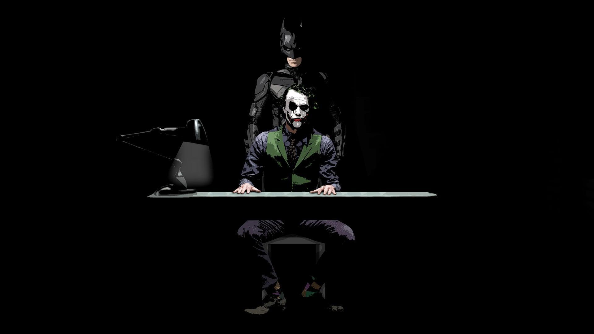 The Joker and The Batman, movies, Batman, The Dark Knight, Joker HD