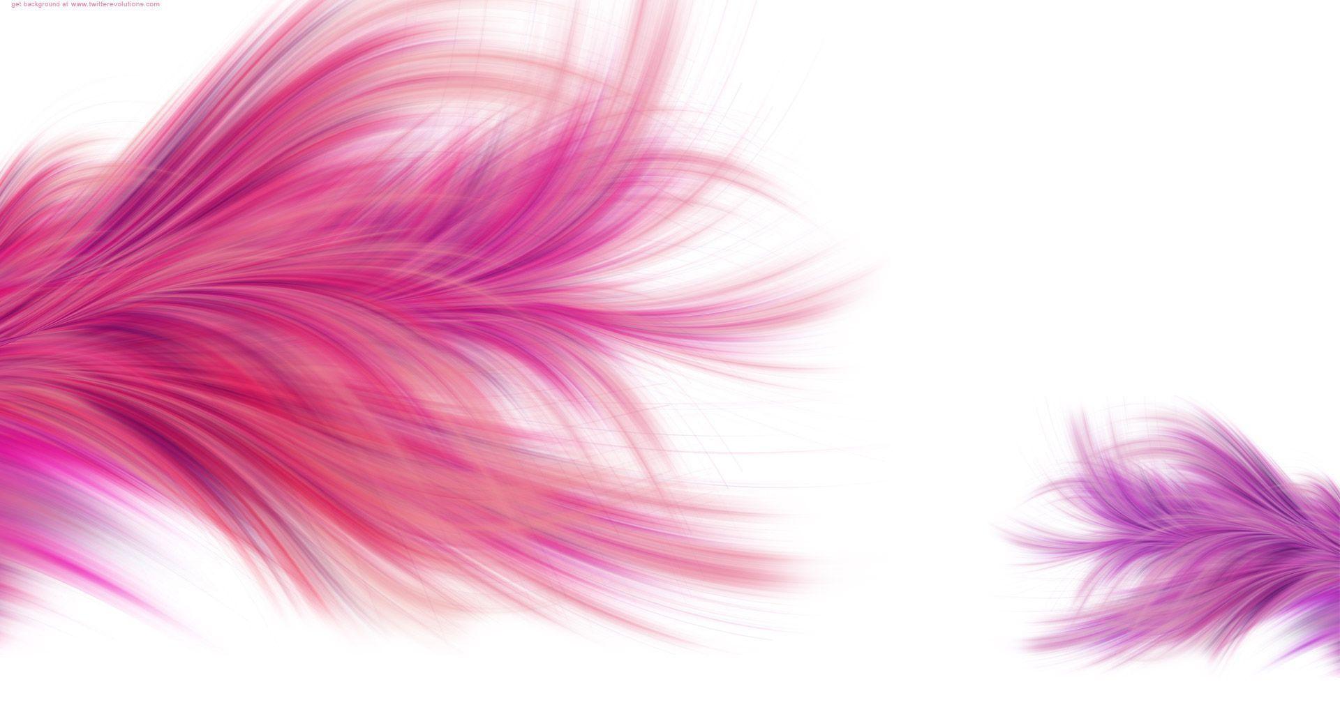 graphic design with hot pink. Pink feather Twitter background