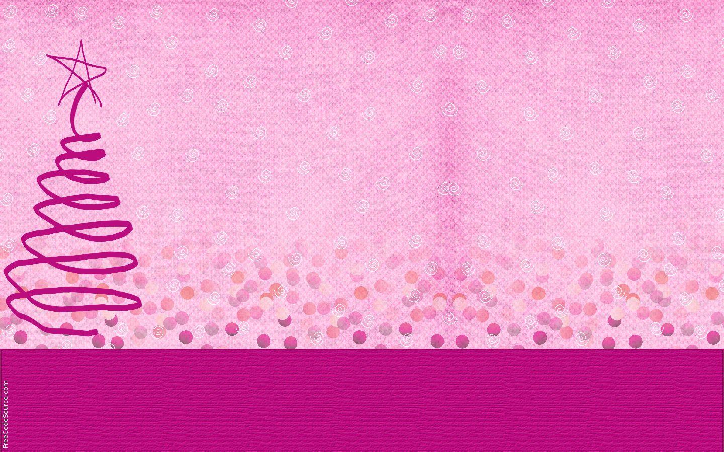 Pink Christmas Twitter Background, Pink Christmas Twitter Layouts