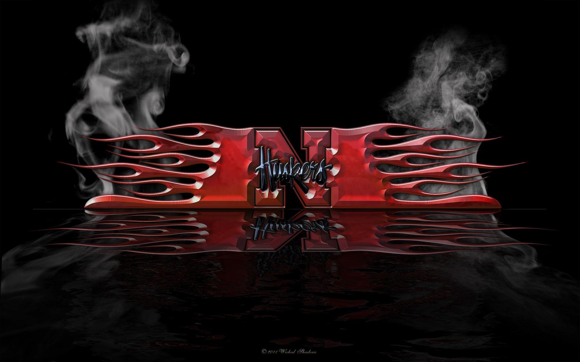 Wallpaper By Wicked Shadows: Nebraska Cornhuskers Husker Flames