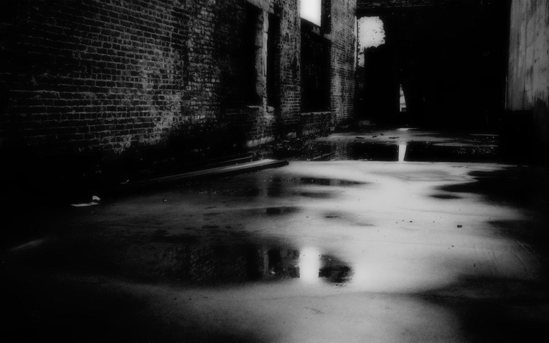 Rainy Dark Alley Photography Hd Wallpaper 1920x1200