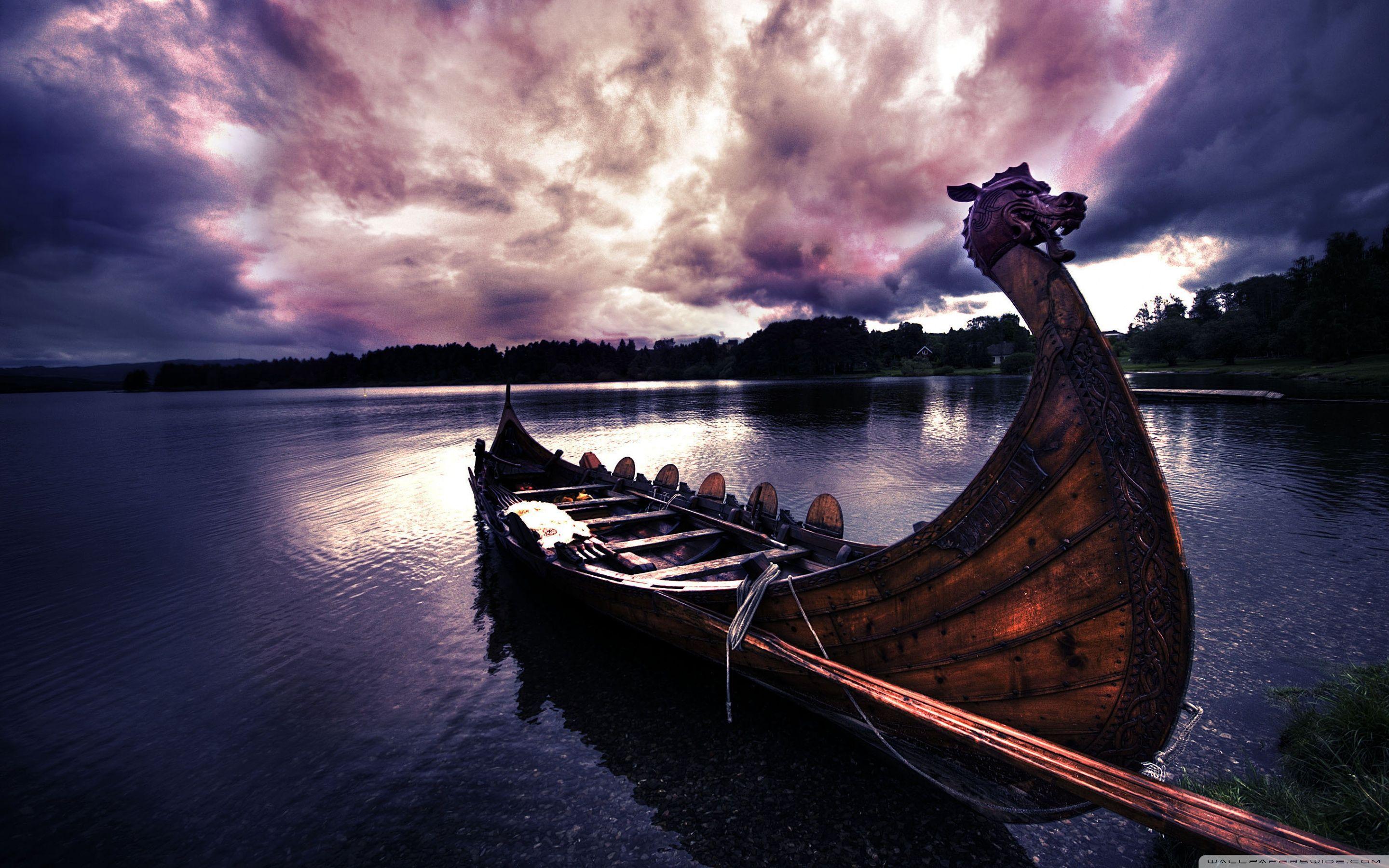 Viking's Boat ❤ 4K HD Desktop Wallpaper for 4K Ultra HD TV • Wide