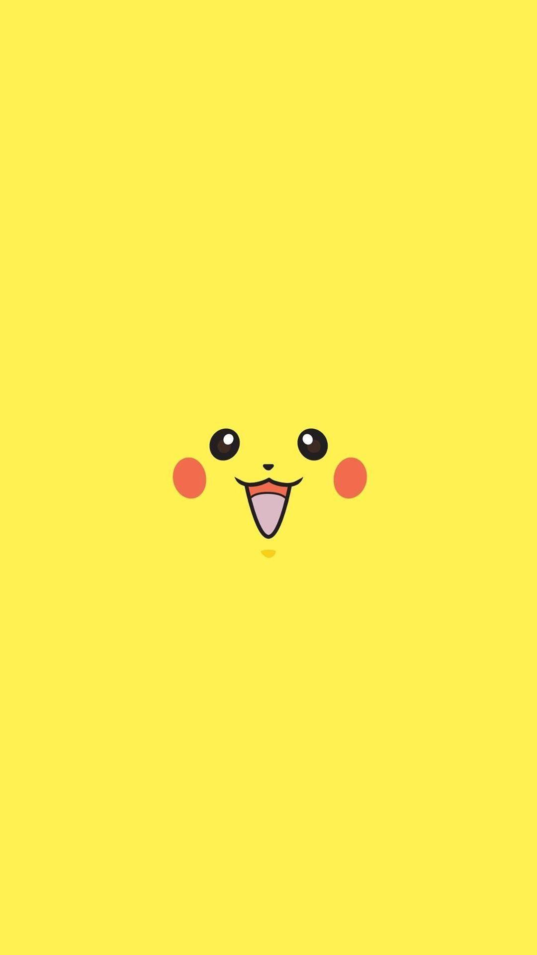 Pikachu Pokemon Go Character Minimal Android Wallpaper