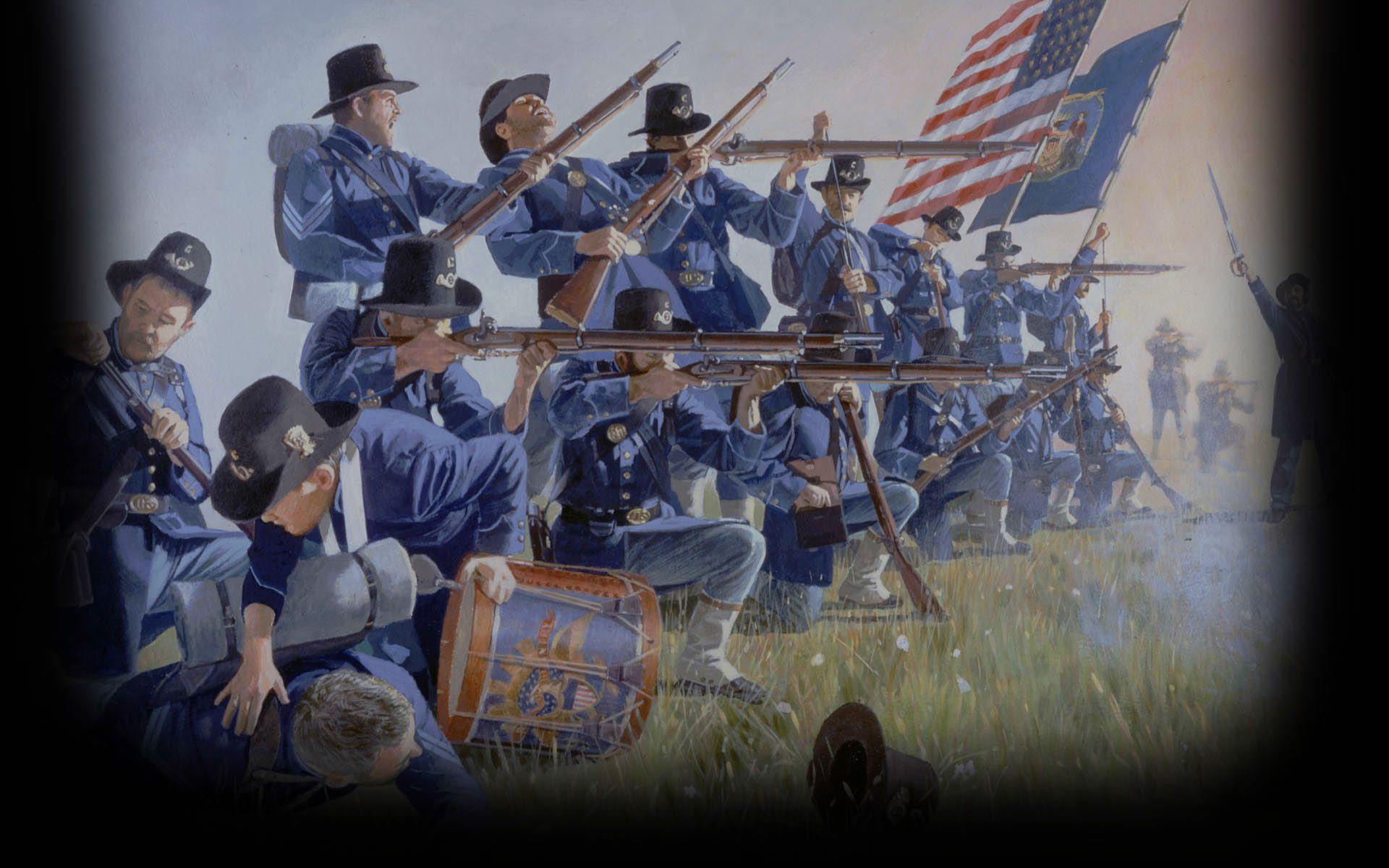 Battleplan American Civil War Background Rifles