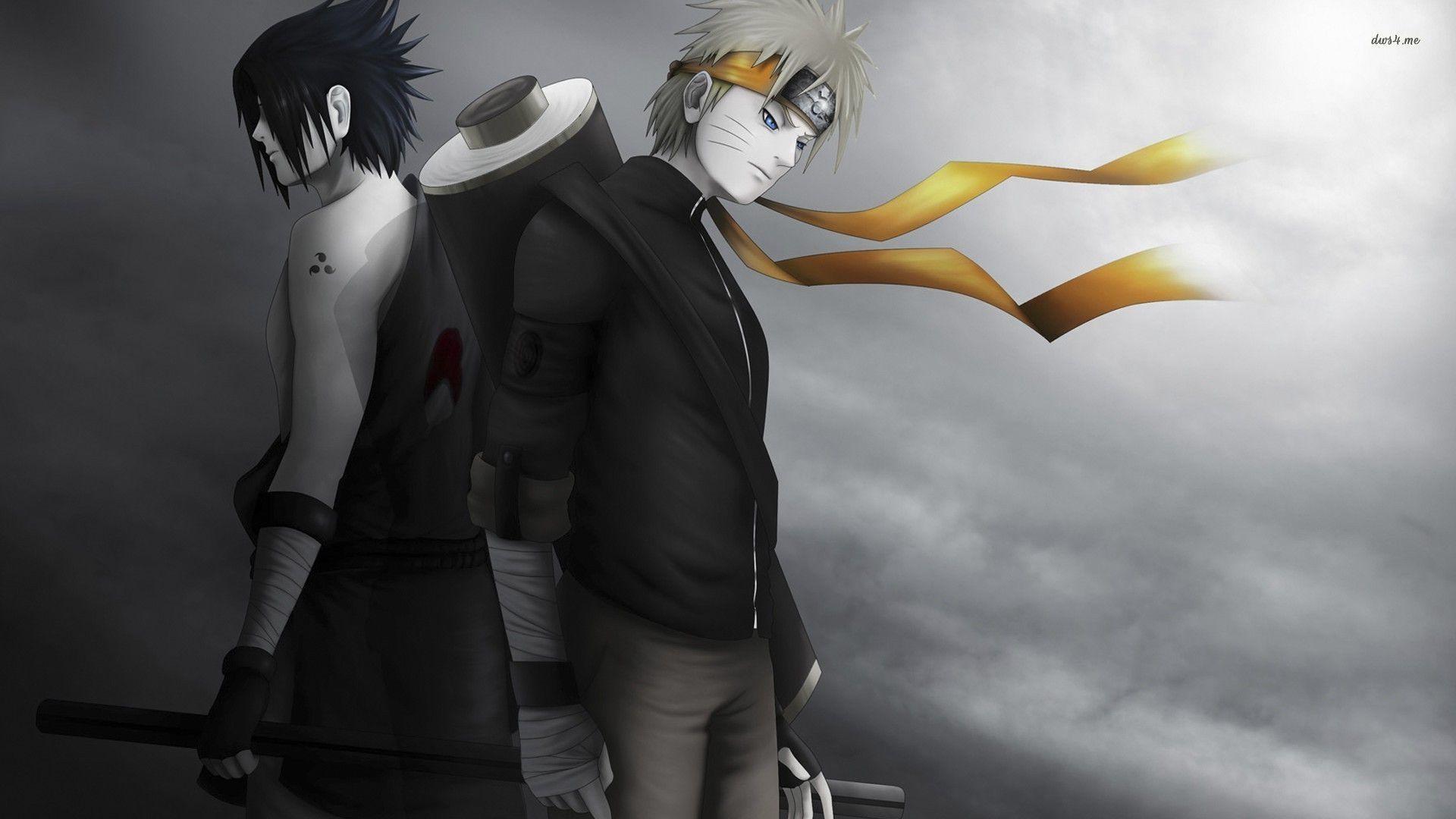 Naruto Sasuke Shippuden Black and White Wallpaper HD is a fantastic