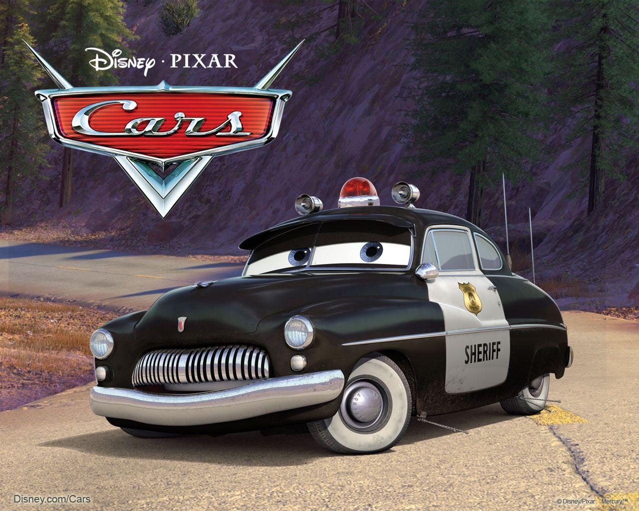Disney Pixar Car Sheriff Cartoon Characters